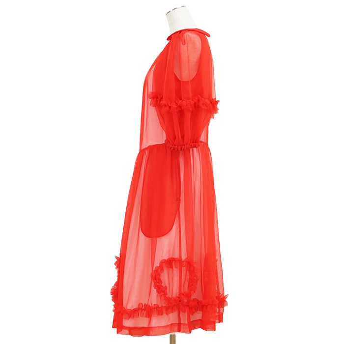 Comme des Garcons Comme des Garçons COMME des GARCONS Polyester Chiffon Dress Textile Dresses DUTY FREE for USA Size ONE SIZE - 4 Thumbnail