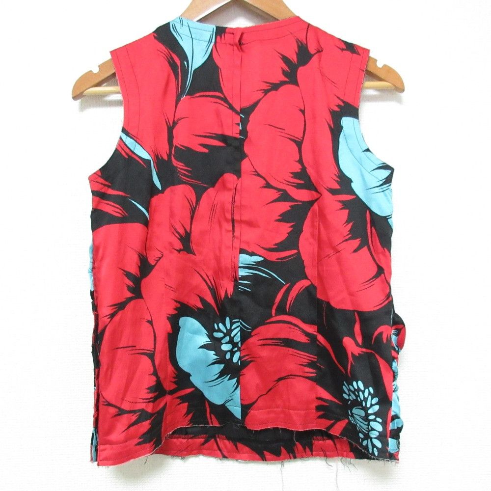 Comme des Garcons Comme des Garçons Comme des Garcons Flowers Printed Satin Top Textile Tops GM-B005 DUTY FREE for USA Size ONE SIZE - 2 Thumbnail