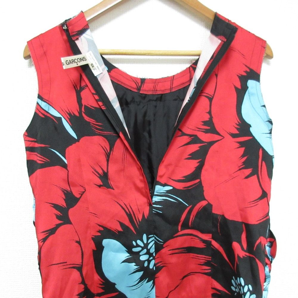 Comme des Garcons Comme des Garçons Comme des Garcons Flowers Printed Satin Top Textile Tops GM-B005 DUTY FREE for USA Size ONE SIZE - 4 Thumbnail