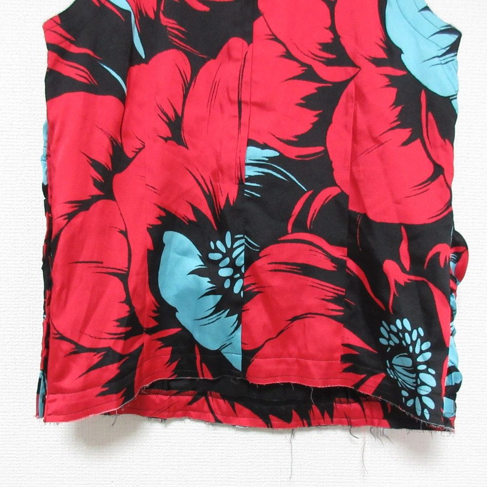 Comme des Garcons Comme des Garçons Comme des Garcons Flowers Printed Satin Top Textile Tops GM-B005 DUTY FREE for USA Size ONE SIZE - 5 Thumbnail