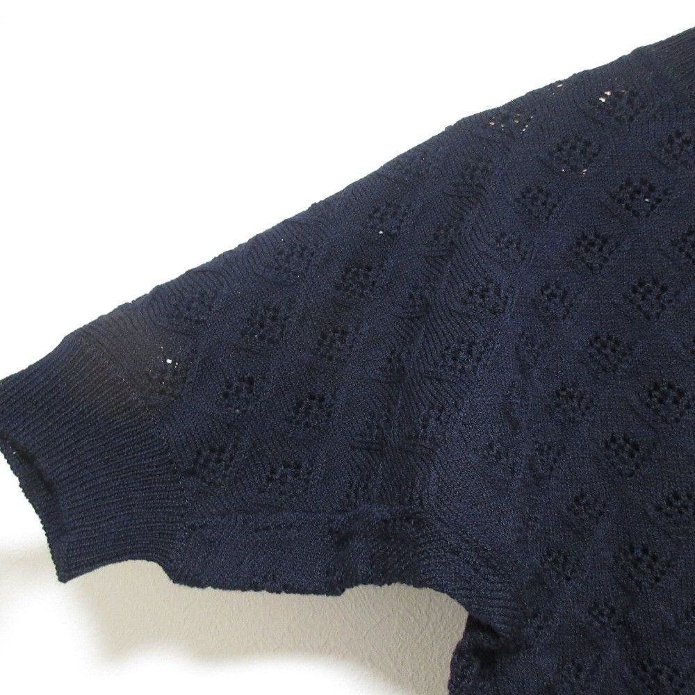 Comme des Garcons Comme des Garçons tricot COMME des GARCONS crochet knit short sleeve sweater Textile Tops TE-N007 DUTY FREE for USA Size ONE SIZE - 3 Thumbnail