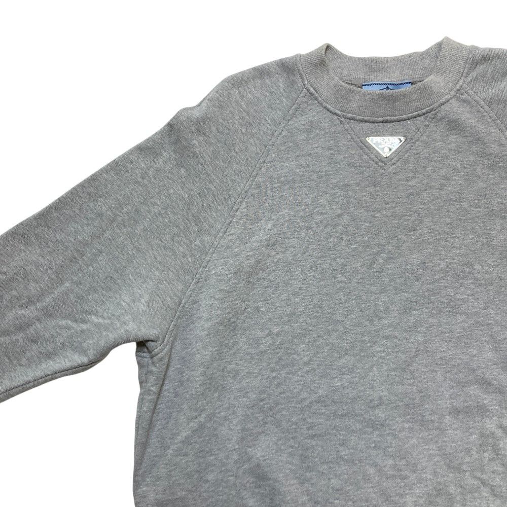 Prada Prada Prada Triangle Logo Raglan Sweatshirt Textile Sweatshirts & Hoodies 134668 DUTY FREE for USA Size ONE SIZE - 3 Thumbnail