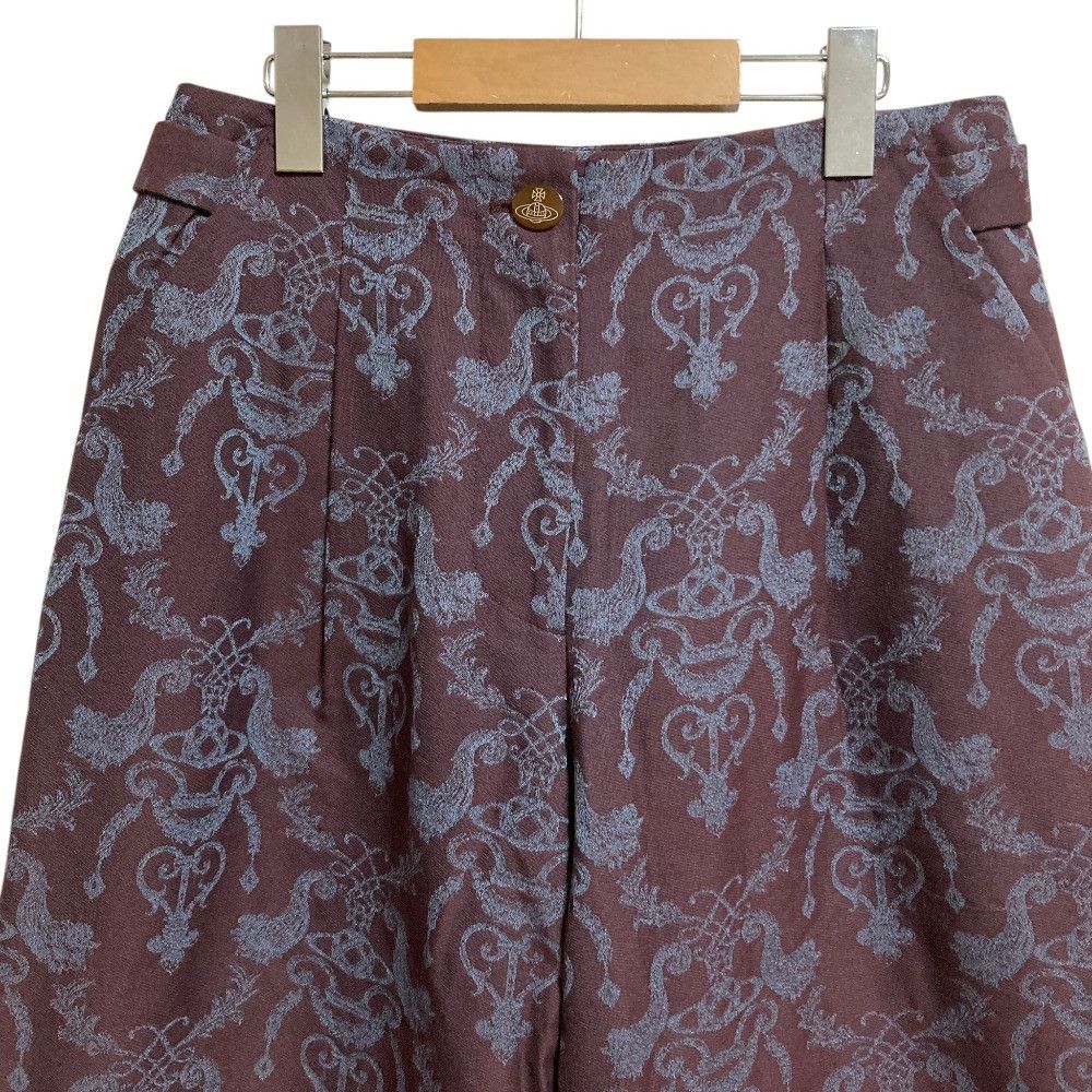 Vivienne Westwood Vivienne Westwood Vivienne Westwood Damask Orb Jacquard Wide Pants Textile Bottoms 16-01-772012 DUTY FREE for USA Size ONE SIZE - 3 Thumbnail