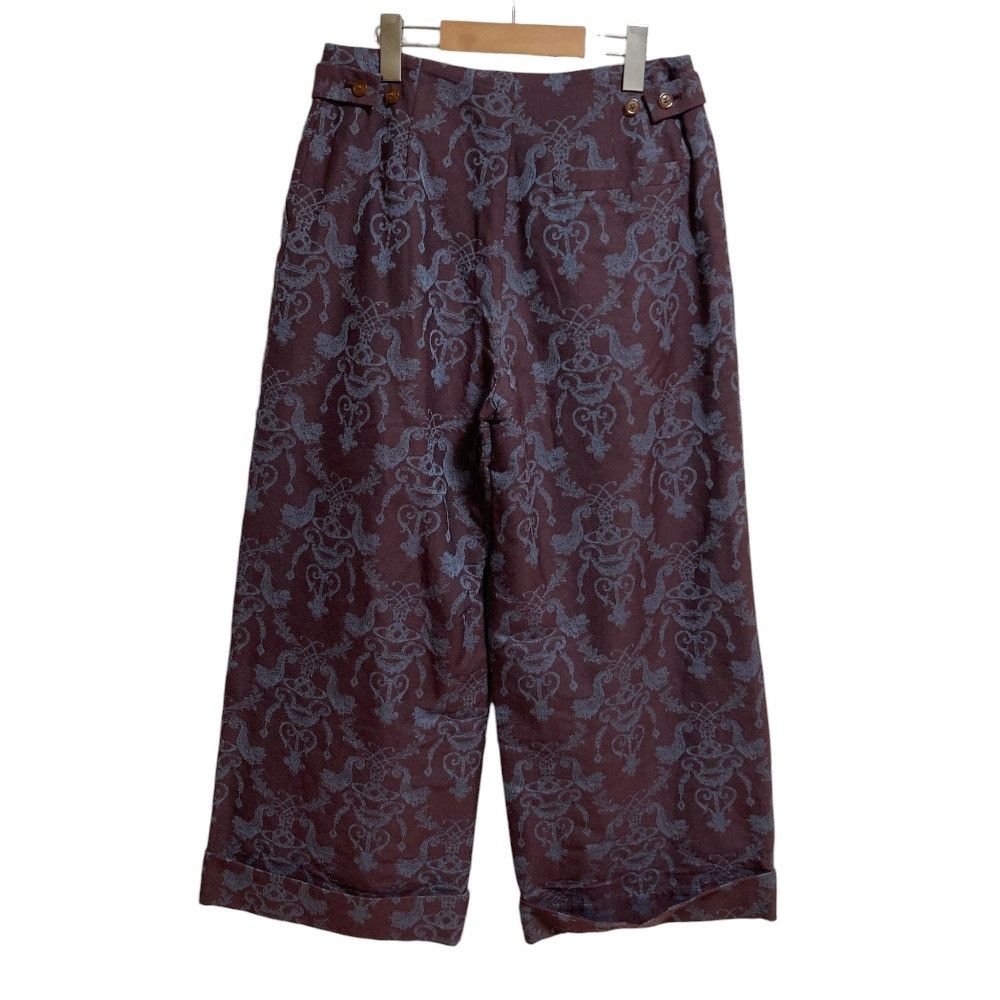 Vivienne Westwood Vivienne Westwood Vivienne Westwood Damask Orb Jacquard Wide Pants Textile Bottoms 16-01-772012 DUTY FREE for USA Size ONE SIZE - 2 Thumbnail