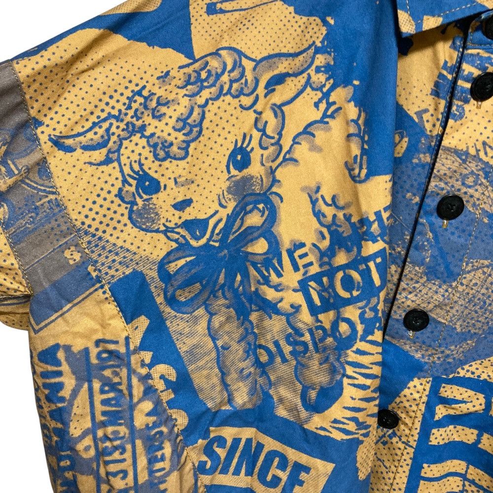 Vivienne Westwood Vivienne Westwood Vivienne Westwood Anglomania Graphic Print Cotton Asymmetry Shirt Textile Tops 15-01-891001 DUTY FREE for USA Size ONE SIZE - 5 Thumbnail
