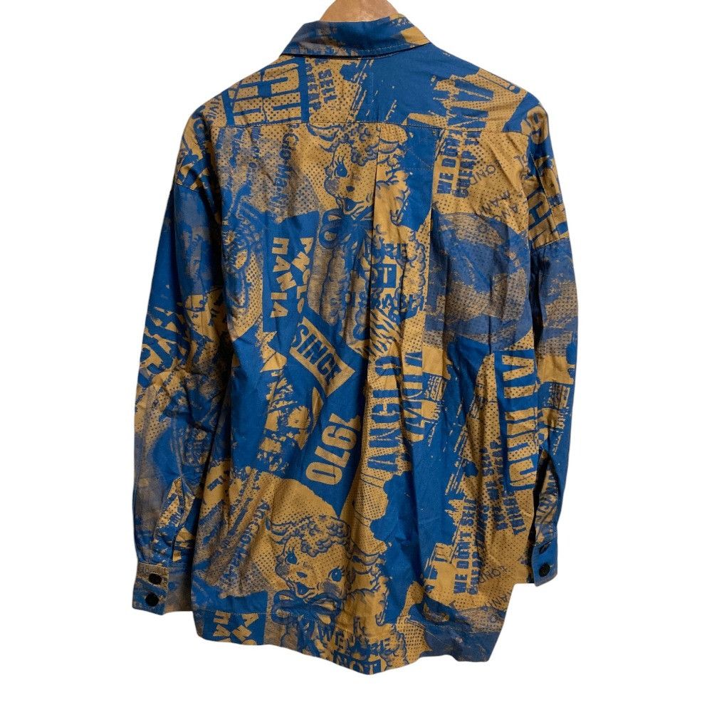 Vivienne Westwood Vivienne Westwood Vivienne Westwood Anglomania Graphic Print Cotton Asymmetry Shirt Textile Tops 15-01-891001 DUTY FREE for USA Size ONE SIZE - 2 Thumbnail