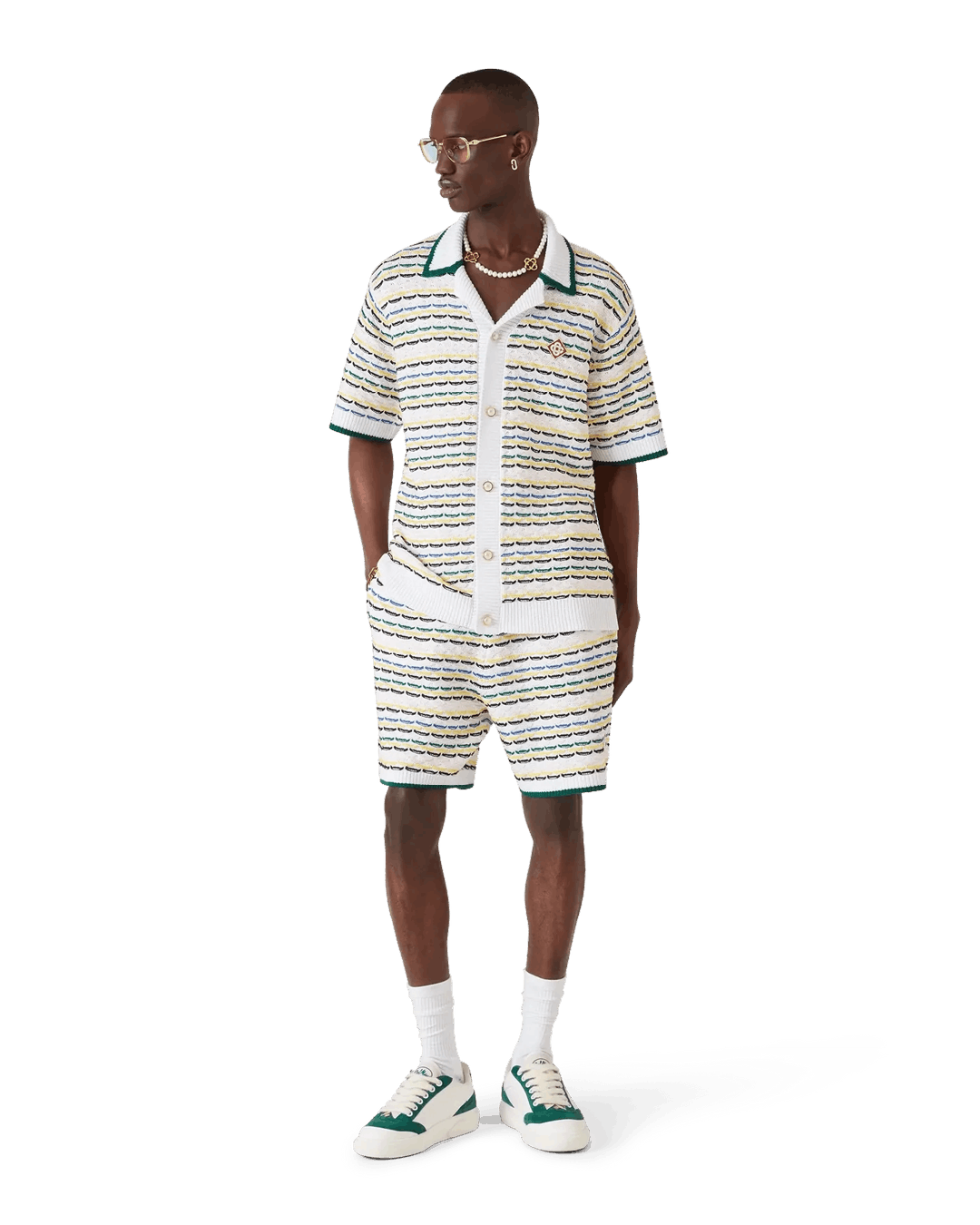 Casablanca Tuck Stitch Short Sleeve Shirt Size US S / EU 44-46 / 1 - 3 Thumbnail