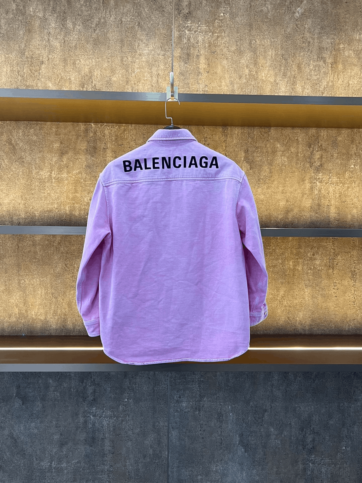 Balenciaga Balenciaga Denim Pink Shirt s Men Size US S / EU 44-46 / 1 - 2 Thumbnail