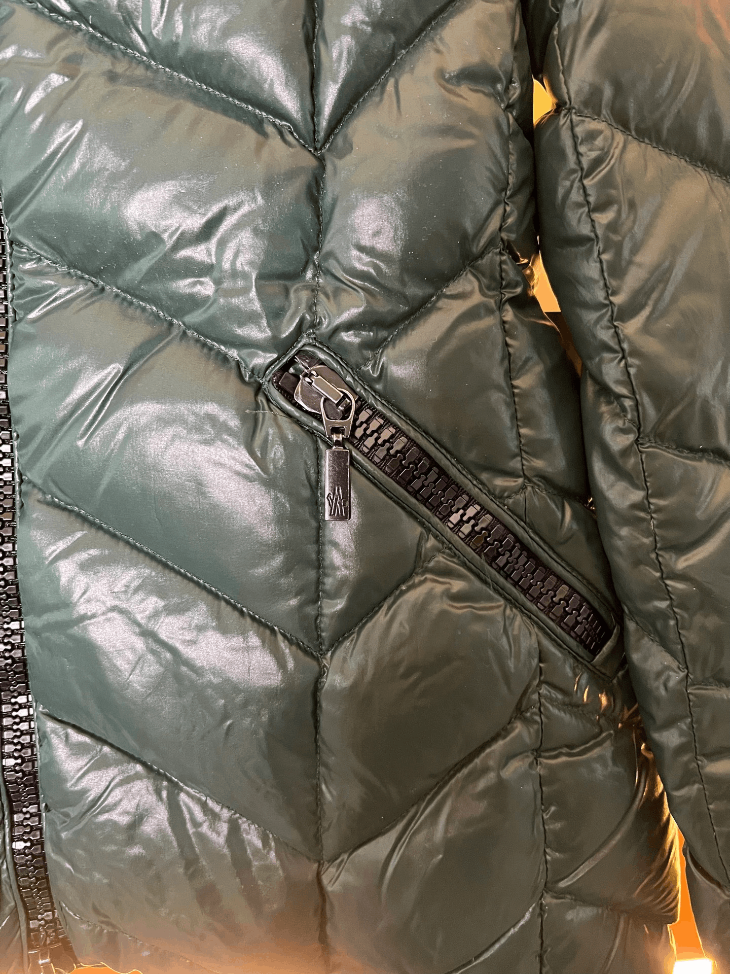 Moncler Moncler Down Green Down Jacket S Women Size S / US 4 / IT 40 - 3 Thumbnail