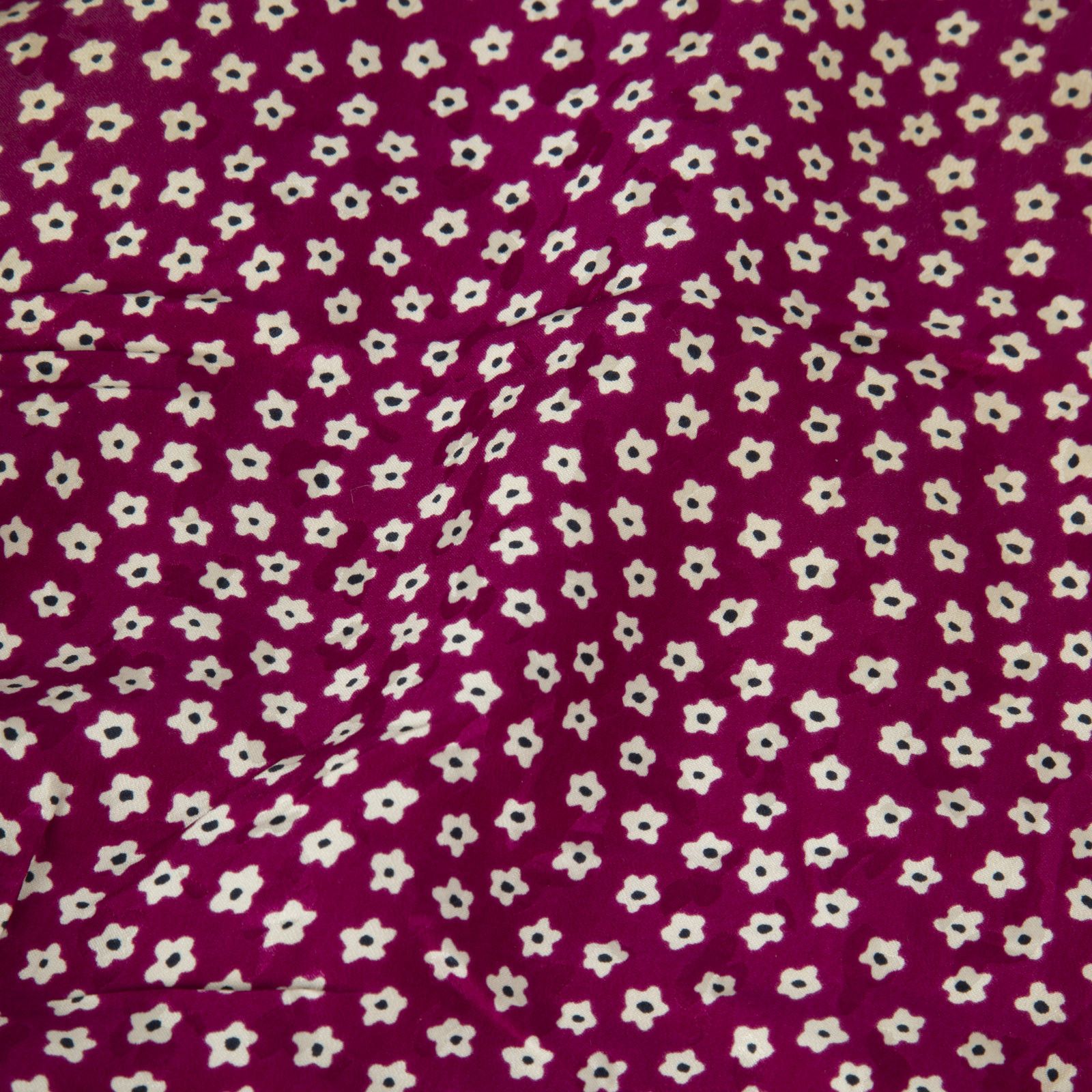 Azzaro Purple Silk Floral Dress Size S / US 4 / IT 40 - 3 Thumbnail