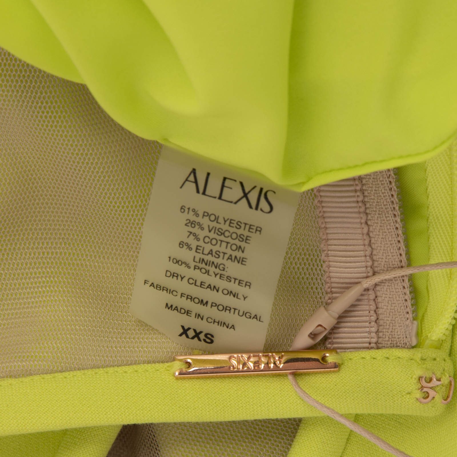 ALEXIS Yellow Brant Mini Dress Size XXS / US 00 / IT 34 - 12 Thumbnail