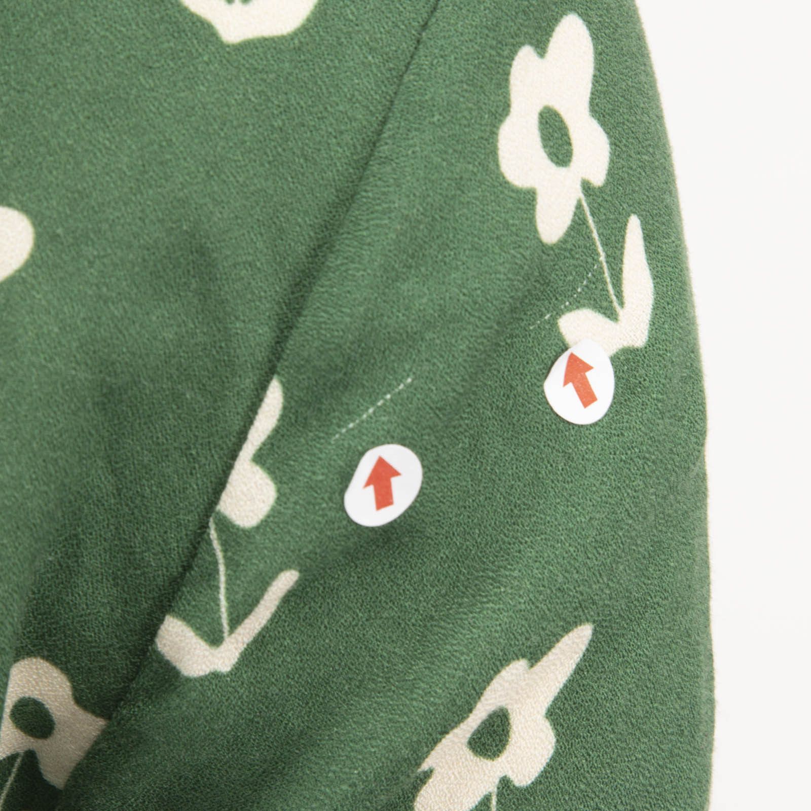 Alexa Chung Green Floral Clemence Cut-Out Dress Size XS / US 0-2 / IT 36-38 - 6 Thumbnail