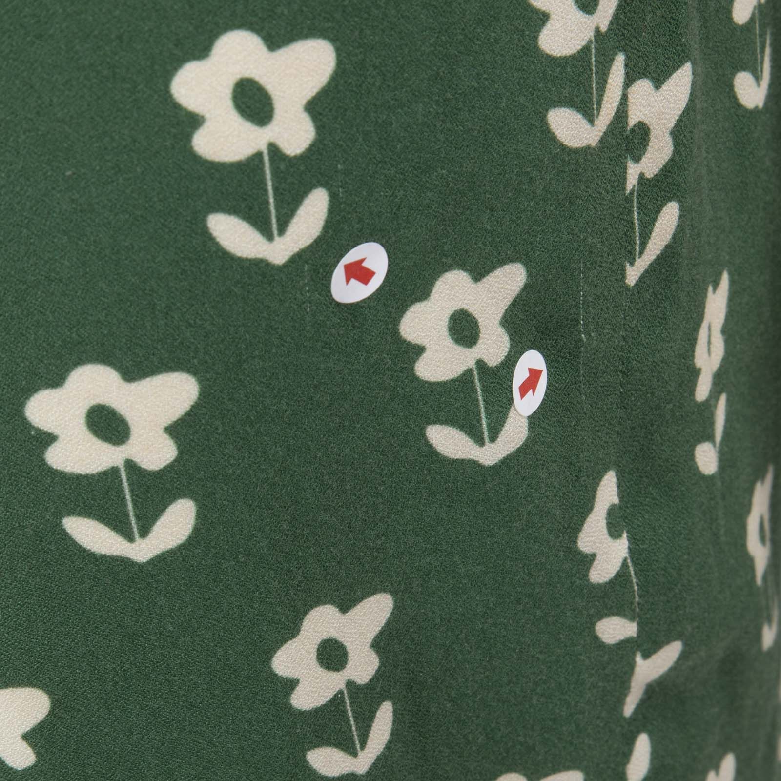 Alexa Chung Green Floral Clemence Cut-Out Dress Size XS / US 0-2 / IT 36-38 - 14 Thumbnail
