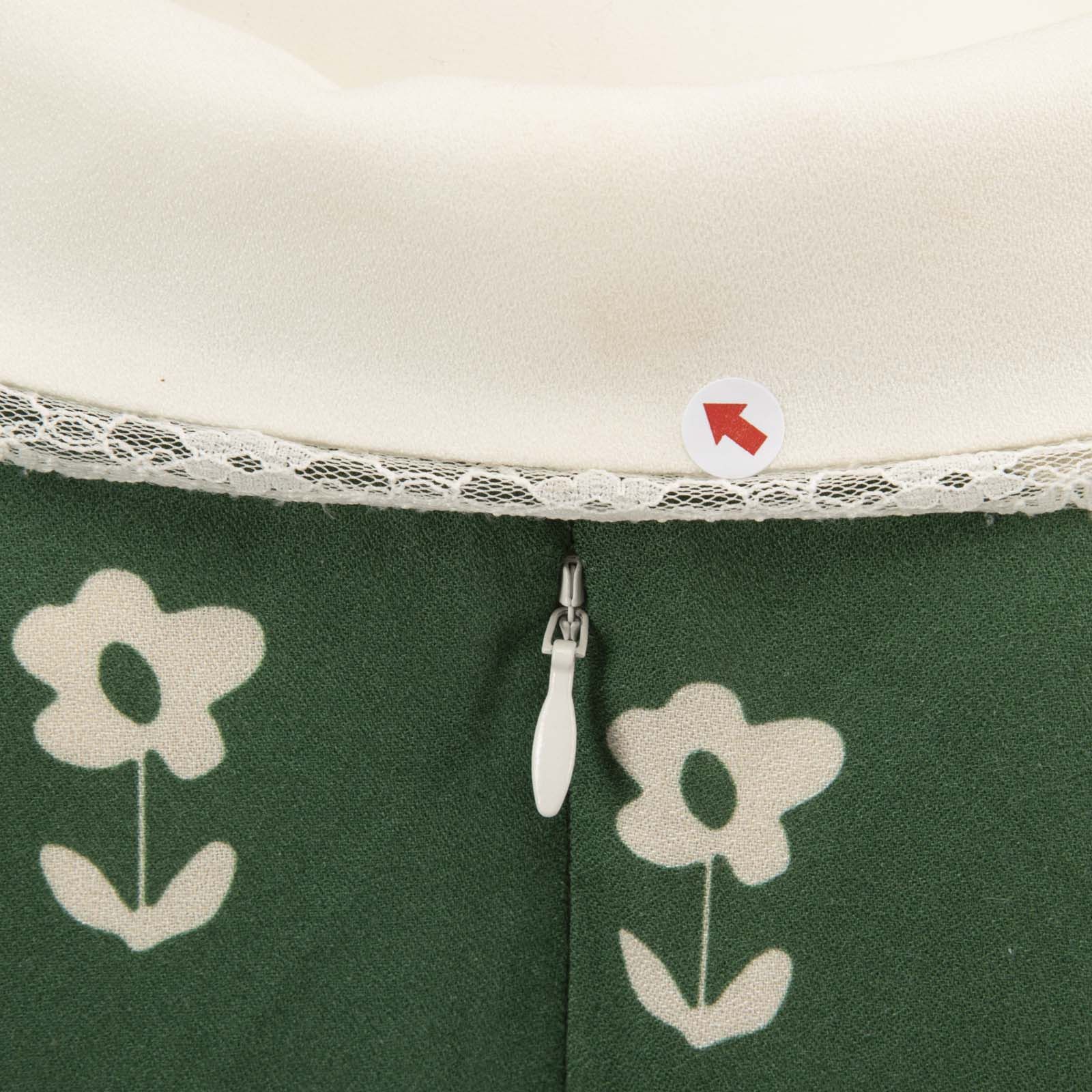 Alexa Chung Green Floral Clemence Cut-Out Dress Size XS / US 0-2 / IT 36-38 - 4 Thumbnail