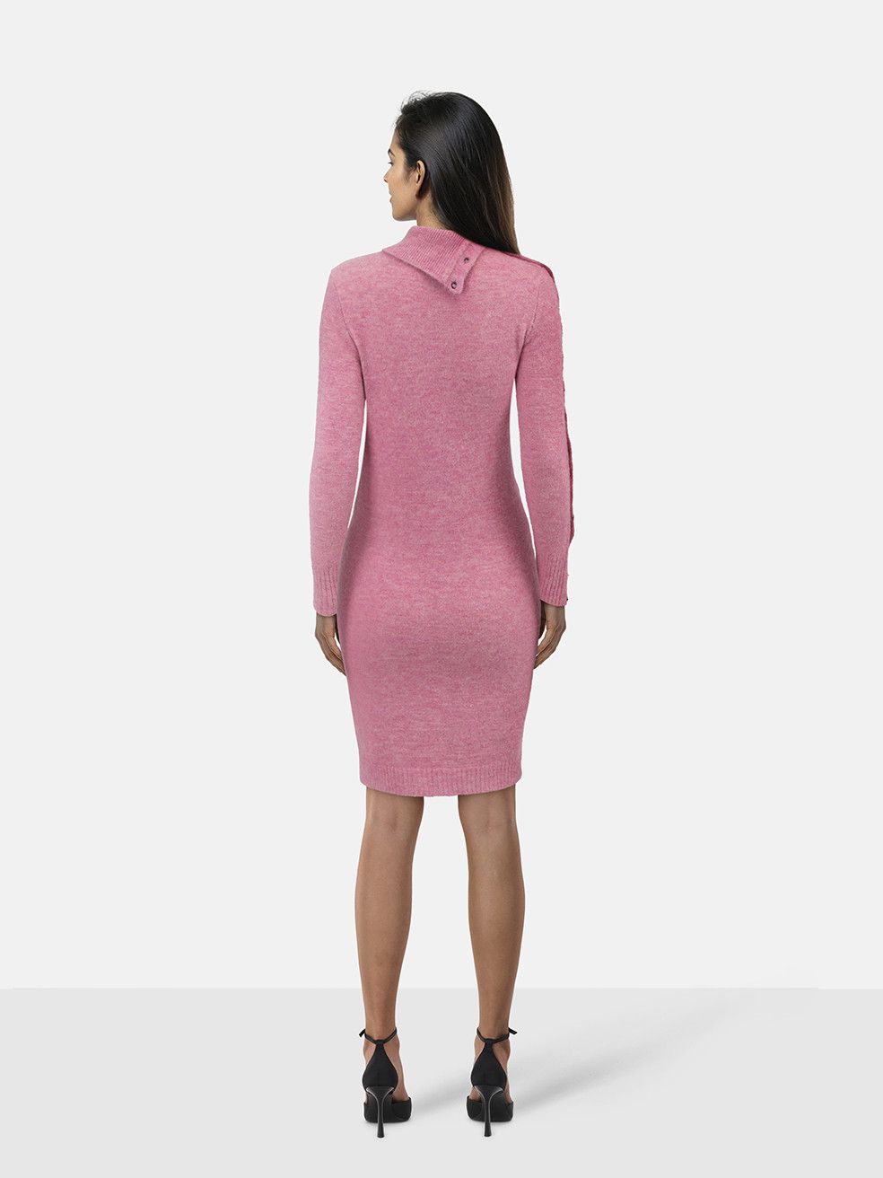 Isabel Marant Pink Marina Knitted Knee Length Dress Size XS / US 0-2 / IT 36-38 - 2 Thumbnail