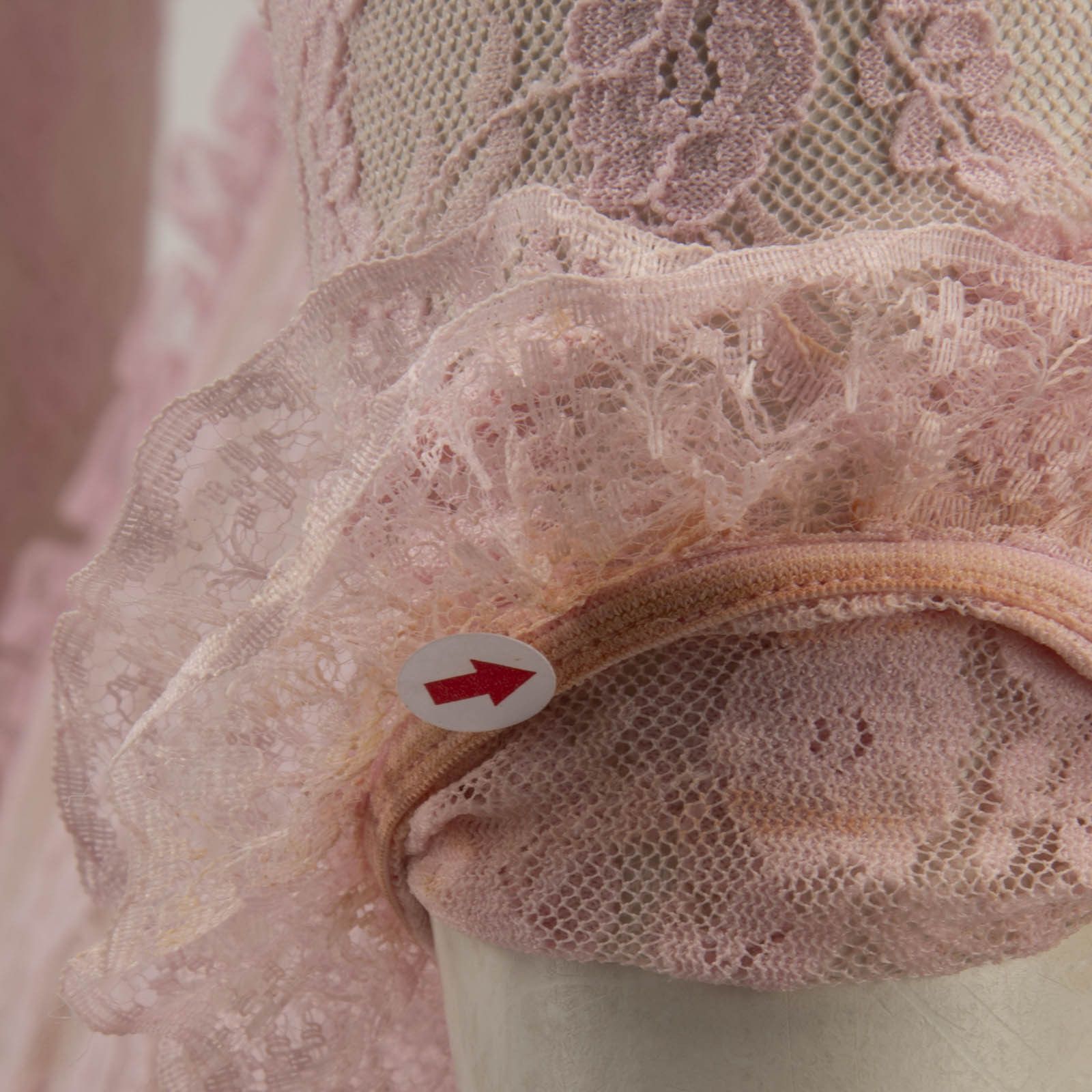 Self-Portrait Self Portrait x Christopher Kane Pink Lace Ruffle Midi Dress Size XS / US 0-2 / IT 36-38 - 11 Thumbnail