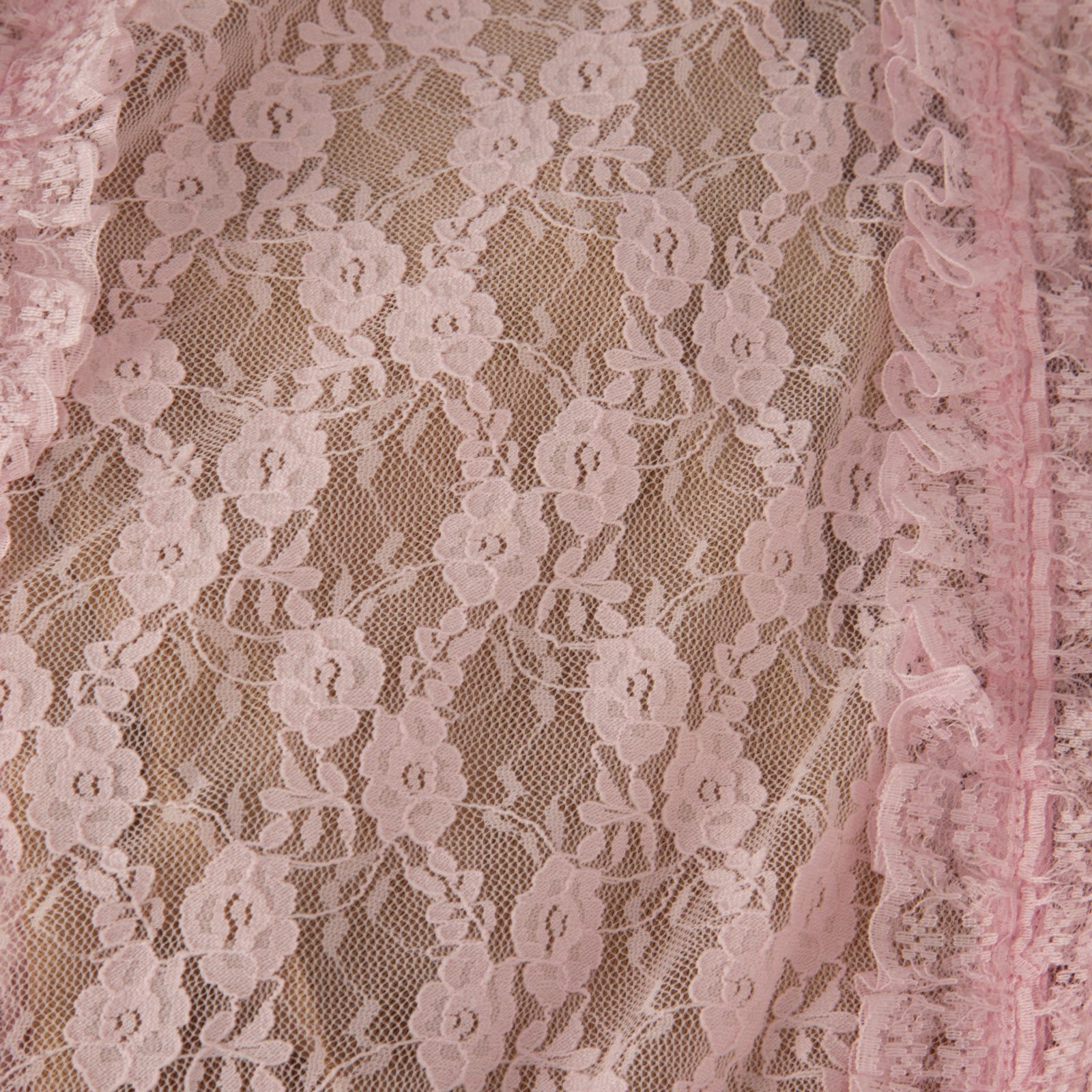 Self-Portrait Self Portrait x Christopher Kane Pink Lace Ruffle Midi Dress Size XS / US 0-2 / IT 36-38 - 3 Thumbnail