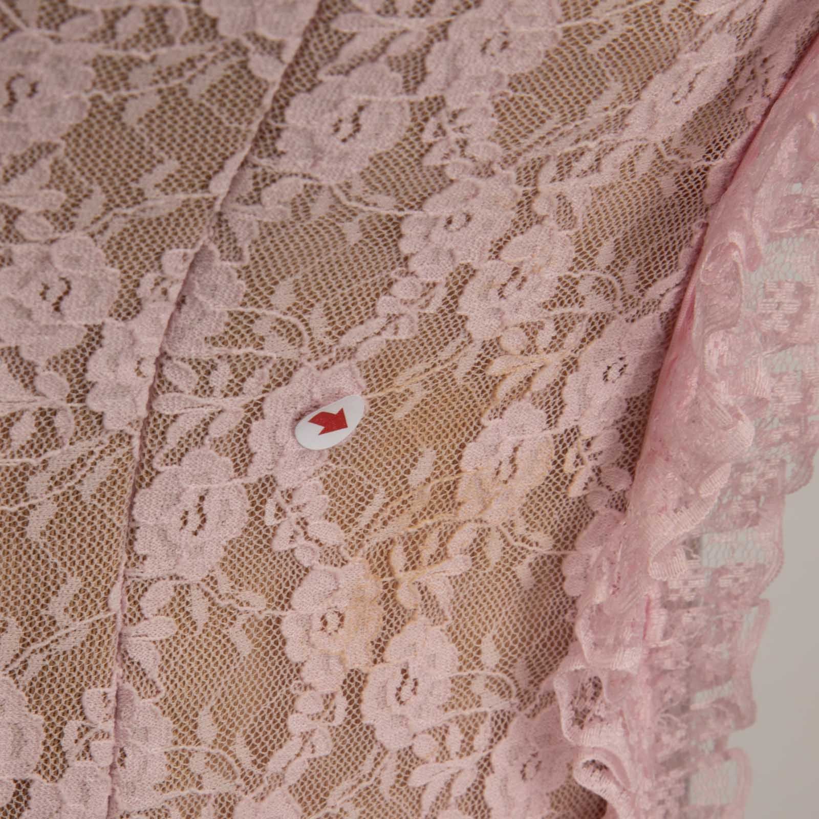 Self-Portrait Self Portrait x Christopher Kane Pink Lace Ruffle Midi Dress Size XS / US 0-2 / IT 36-38 - 10 Thumbnail