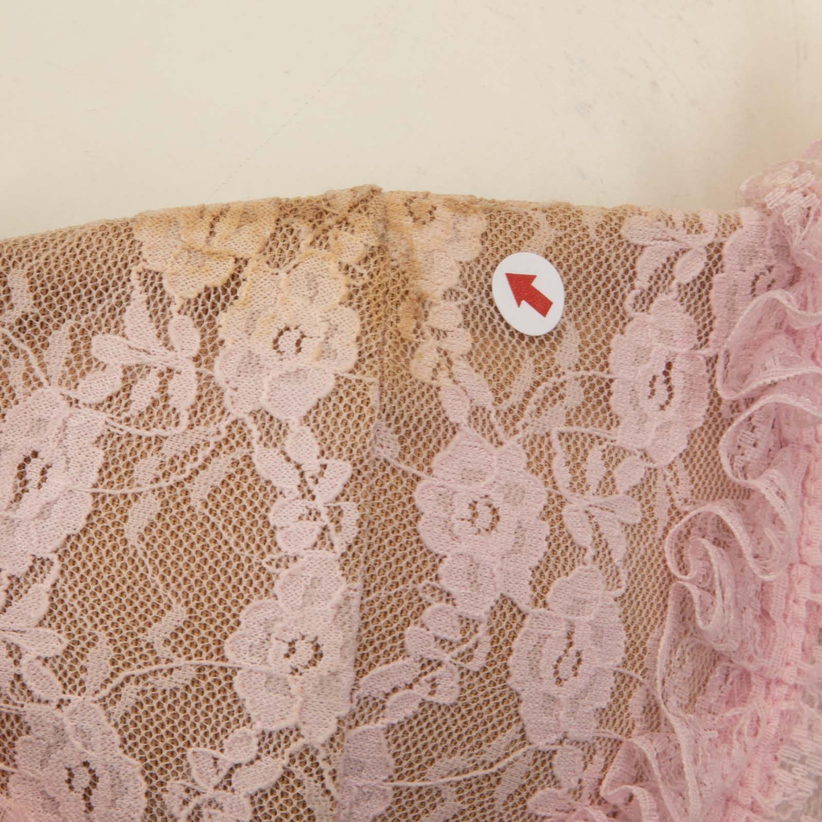 Self-Portrait Self Portrait x Christopher Kane Pink Lace Ruffle Midi Dress Size XS / US 0-2 / IT 36-38 - 5 Thumbnail