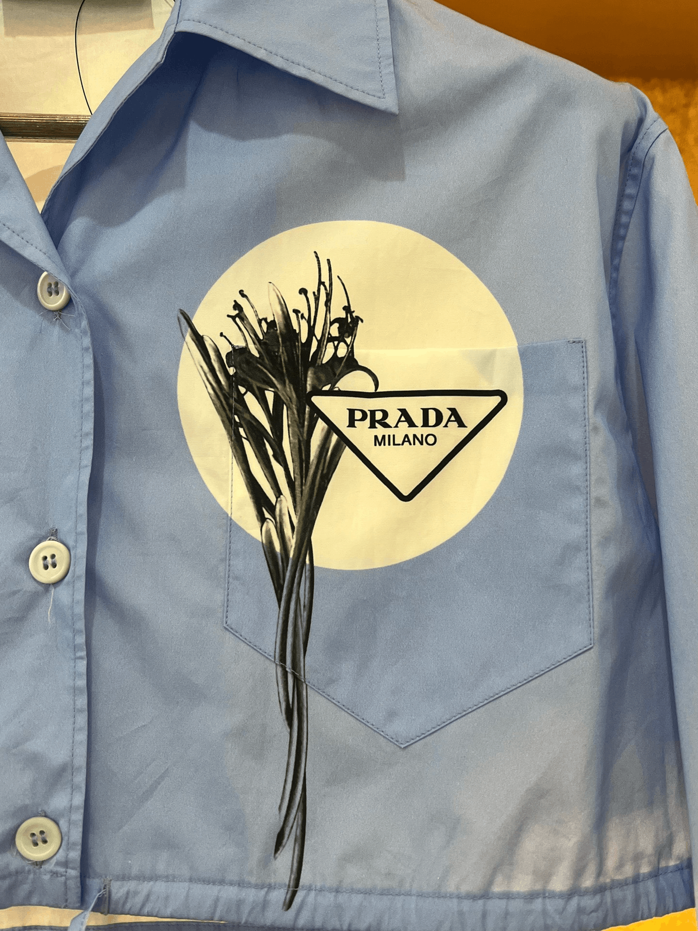 Prada Prada Cropped Button Up M Women Size M / US 6-8 / IT 42-44 - 3 Thumbnail