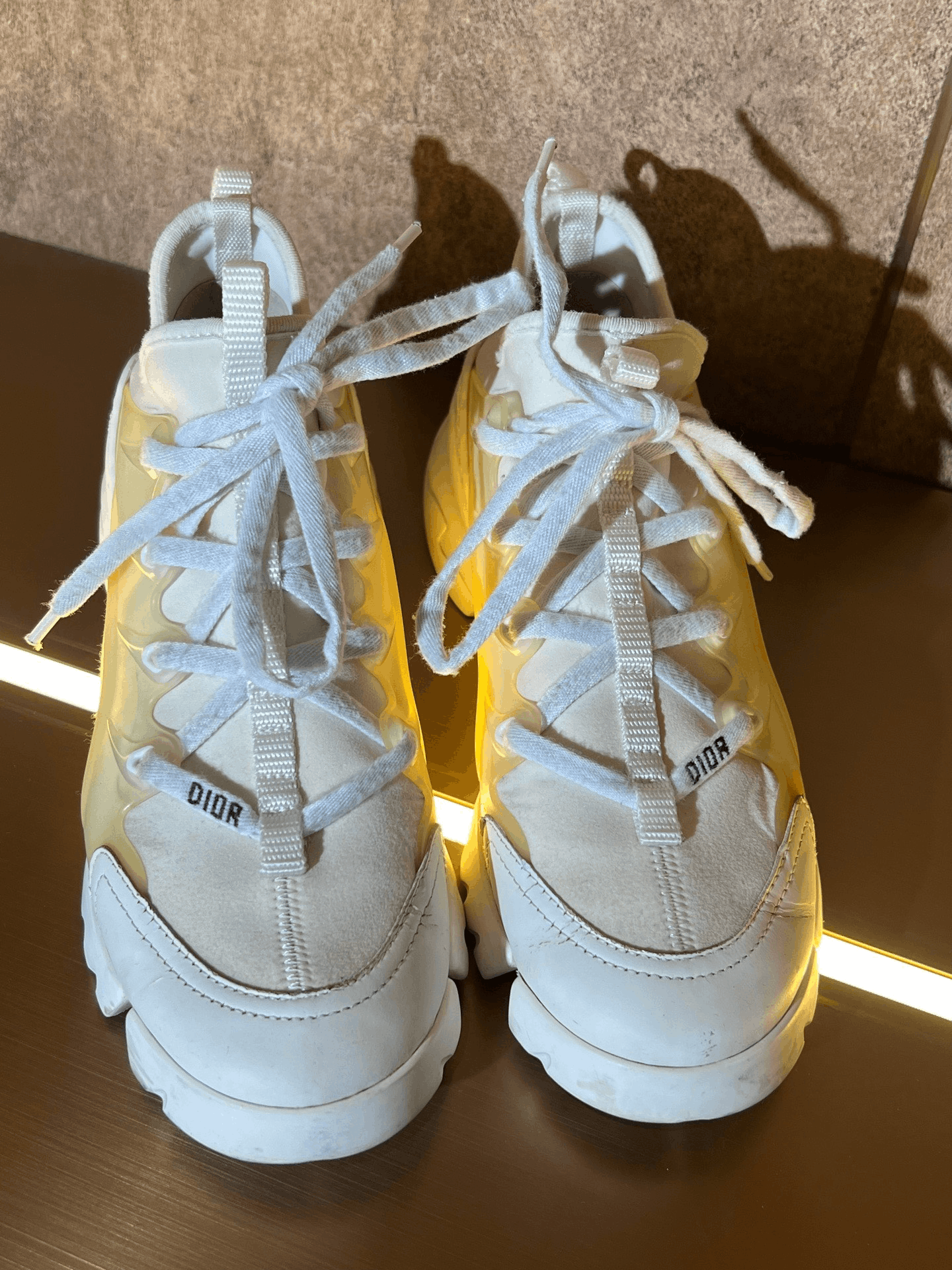 Dior Dior White Lowtop Sneakers us_6 Women Size US 6 / IT 36 - 2 Thumbnail