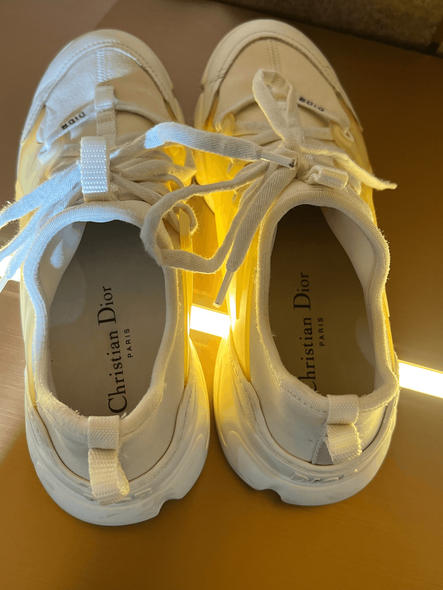 Dior Dior White Lowtop Sneakers us_6 Women Size US 6 / IT 36 - 7 Thumbnail