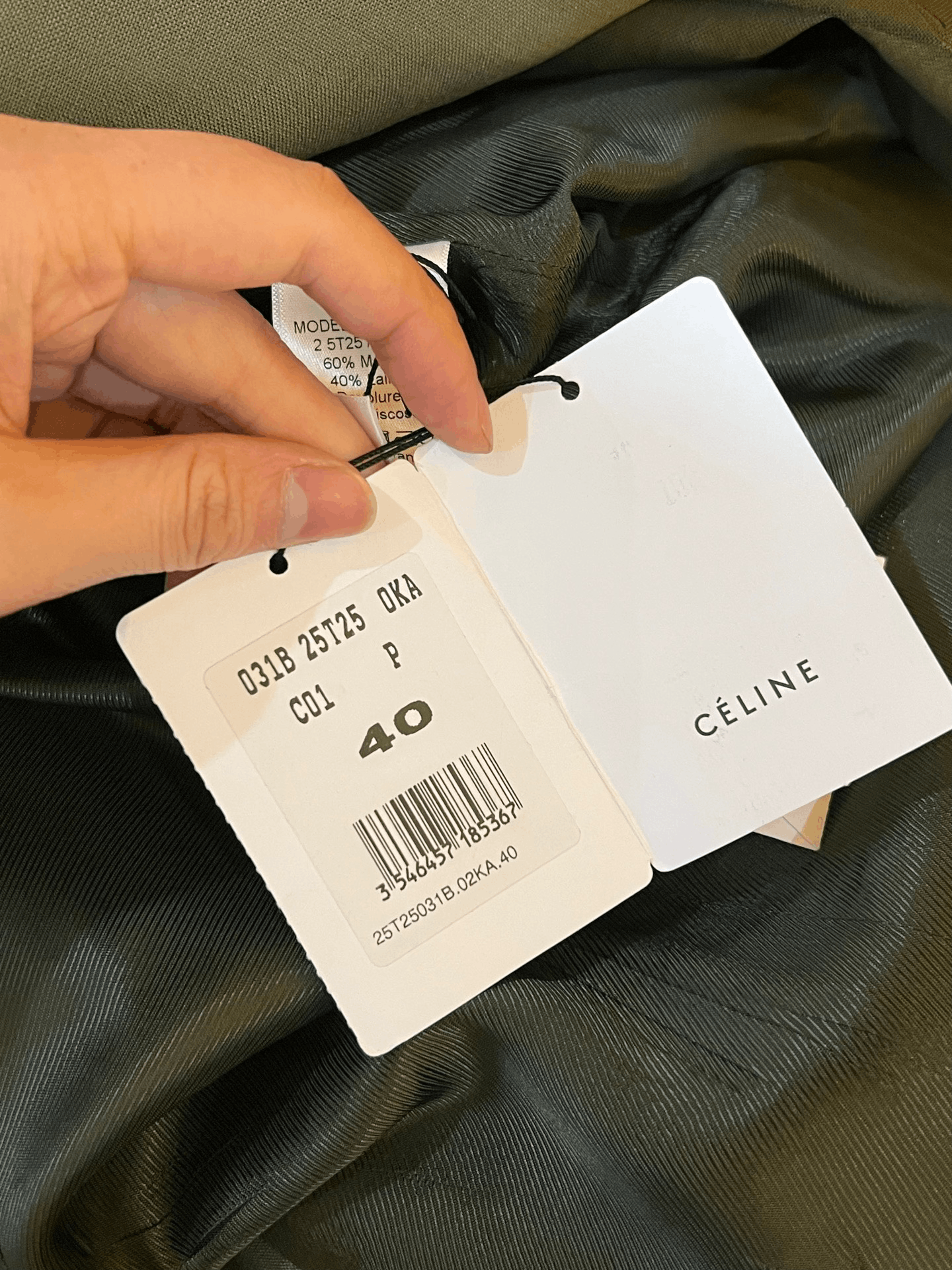 Celine Celine Formal Green Jacket M Women Size M / US 6-8 / IT 42-44 - 3 Thumbnail