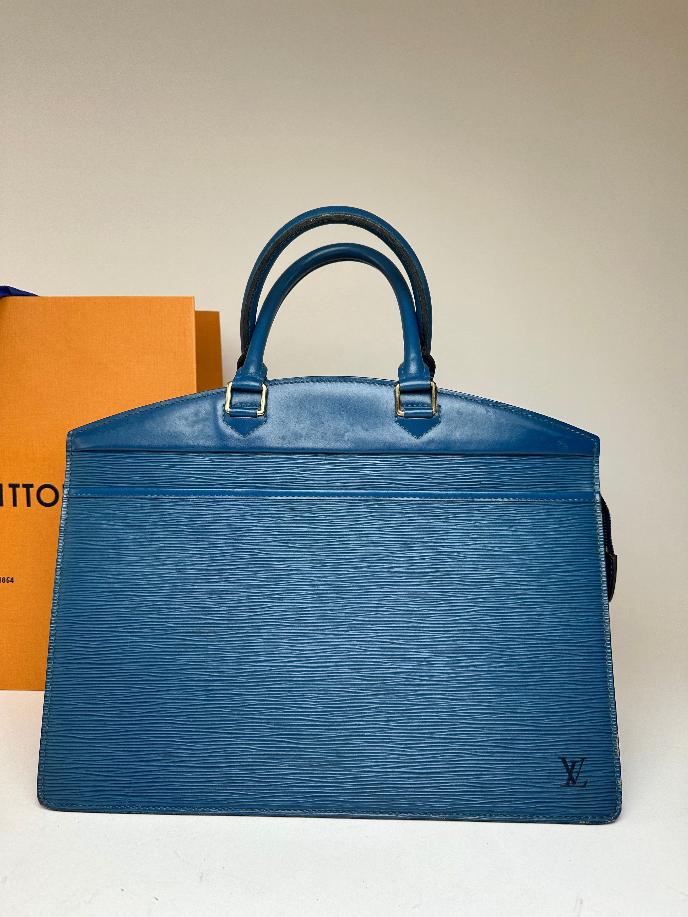 Other Vintage Louis Vuitton EPI Leather Handbag Blue Size ONE SIZE - 4 Thumbnail