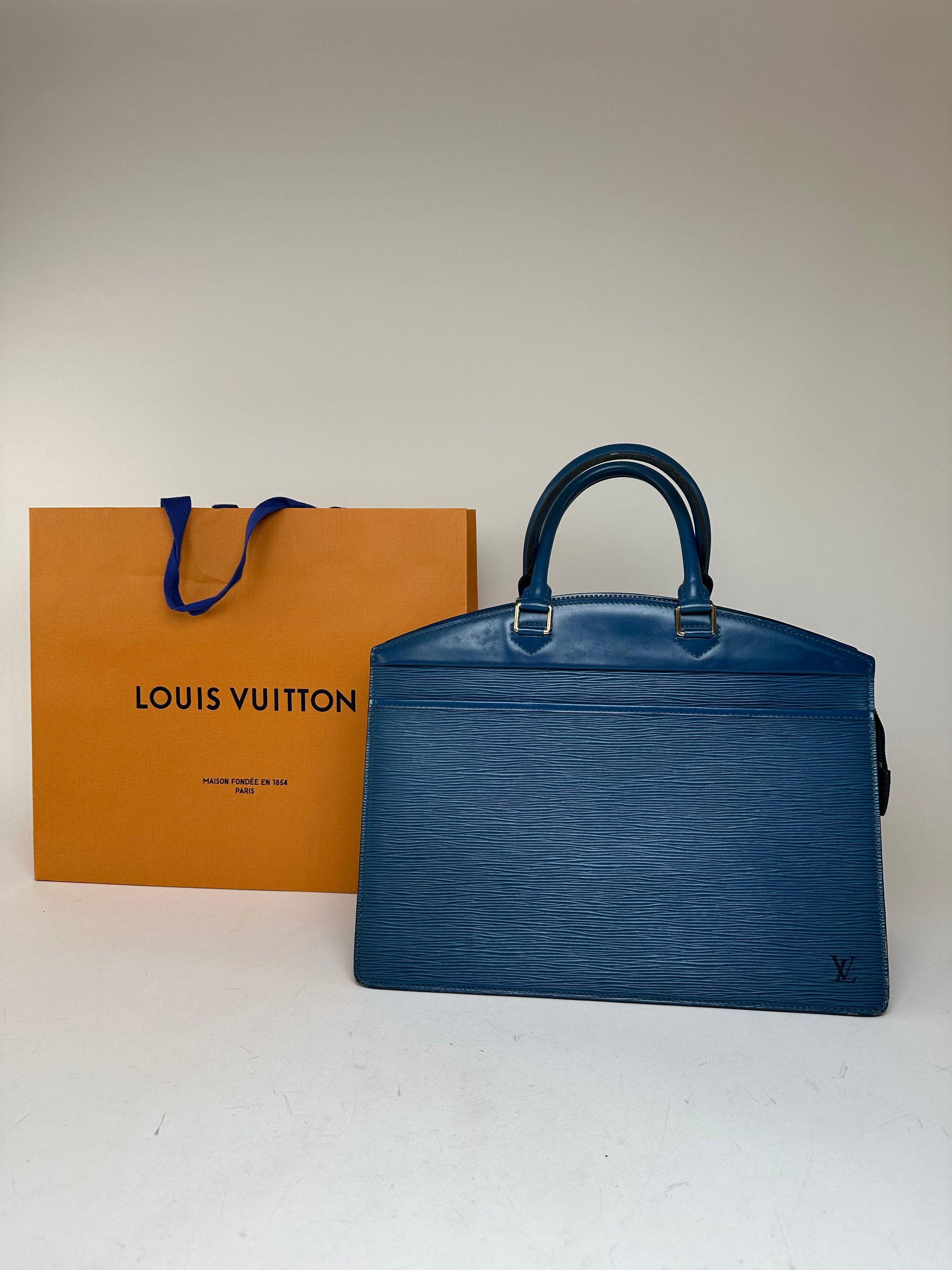 Other Vintage Louis Vuitton EPI Leather Handbag Blue Size ONE SIZE - 12 Thumbnail