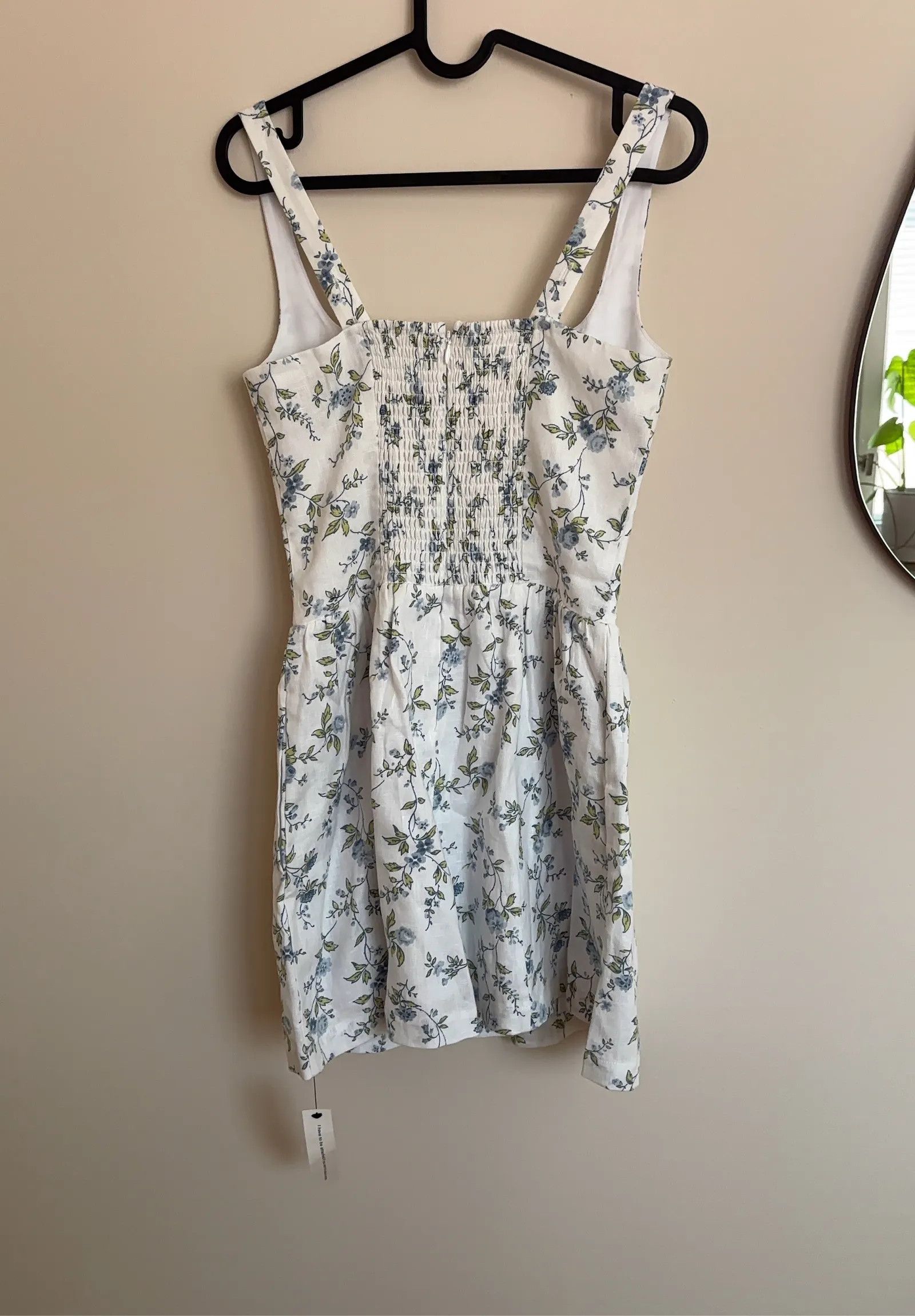 Reformation Reformation Janu Linen Mini Dress Dress Size XS / US 0-2 / IT 36-38 - 4 Thumbnail