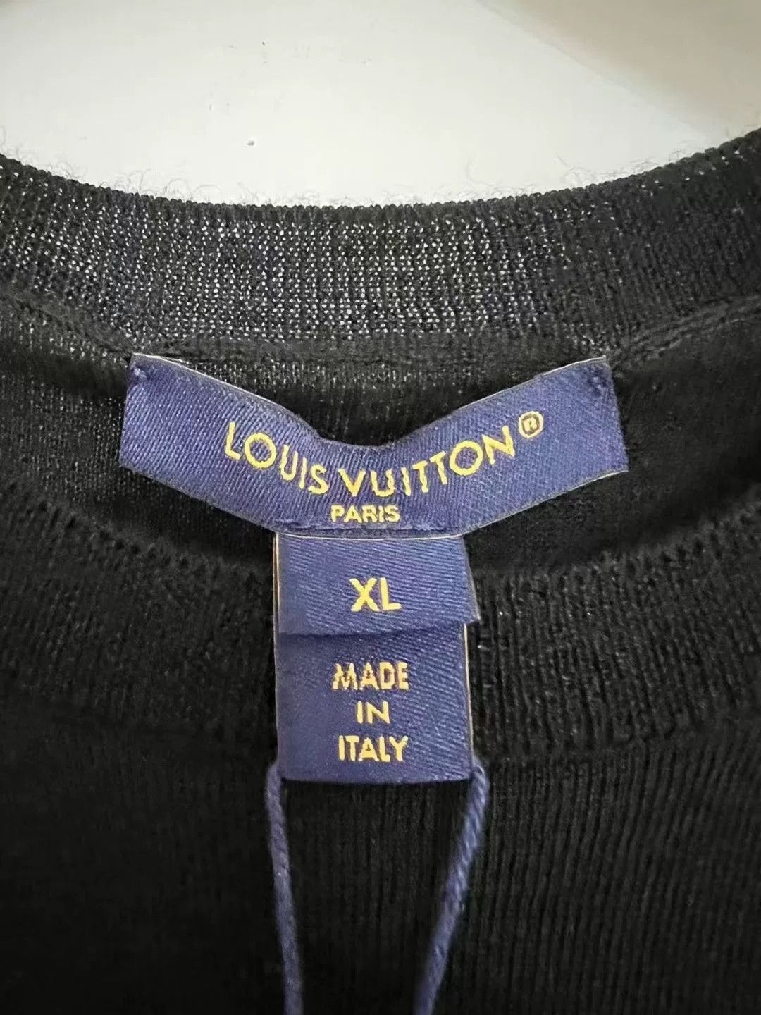 Louis Vuitton Louis Vuitton Retro Embroidered Black T-Shirt XL Women Size XL / US 12-14 / IT 48-50 - 4 Thumbnail