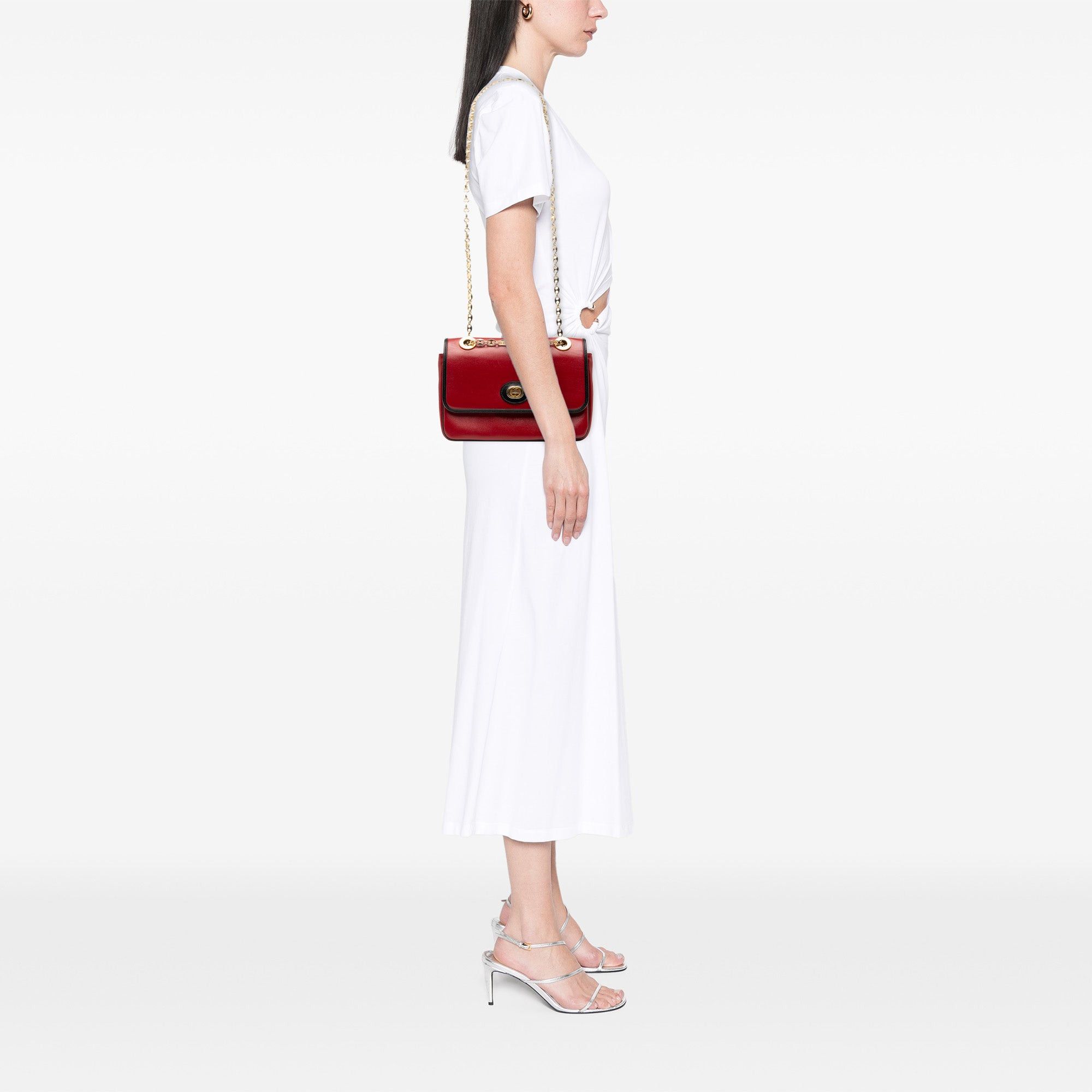 Gucci Small Leather Marina Chain Shoulder Bag Size ONE SIZE - 7 Thumbnail