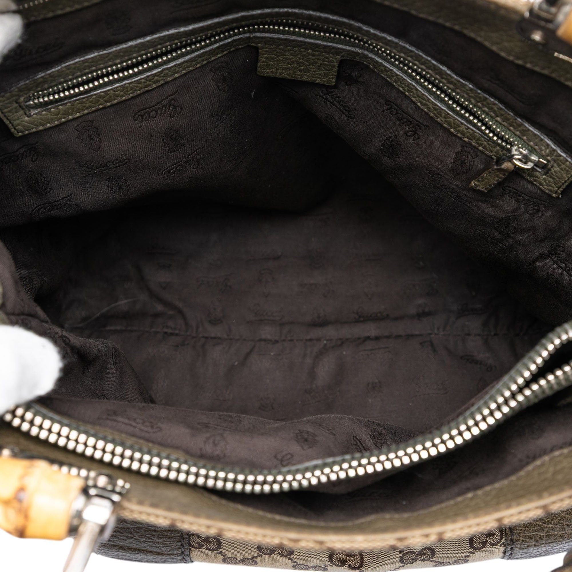 Gucci Large GG Canvas Bamboo Libeccio Tote Size ONE SIZE - 4 Thumbnail