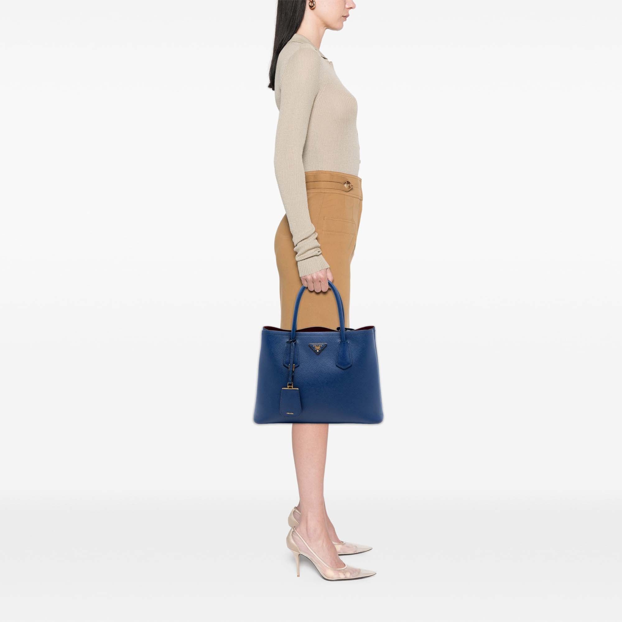 Prada Medium Saffiano Cuir Double Satchel Size ONE SIZE - 6 Thumbnail