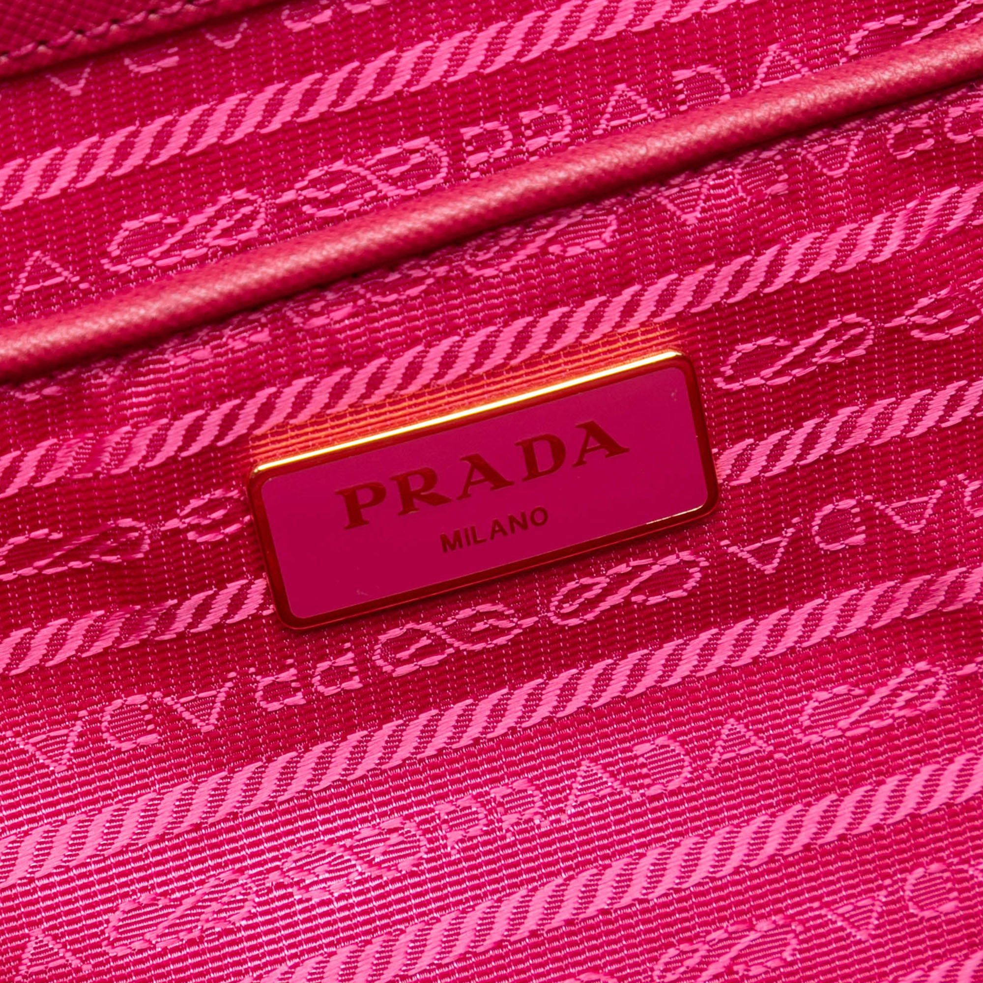 Prada Saffiano Trimmed Tessuto Satchel Size ONE SIZE - 5 Thumbnail