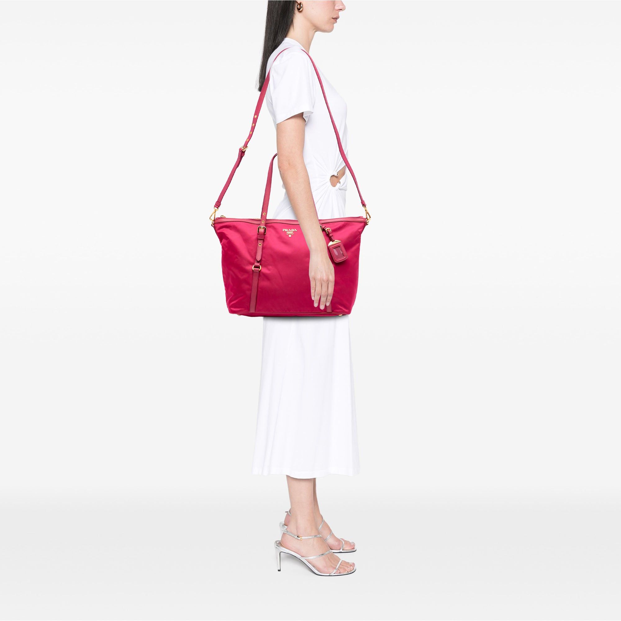 Prada Saffiano Trimmed Tessuto Satchel Size ONE SIZE - 7 Thumbnail