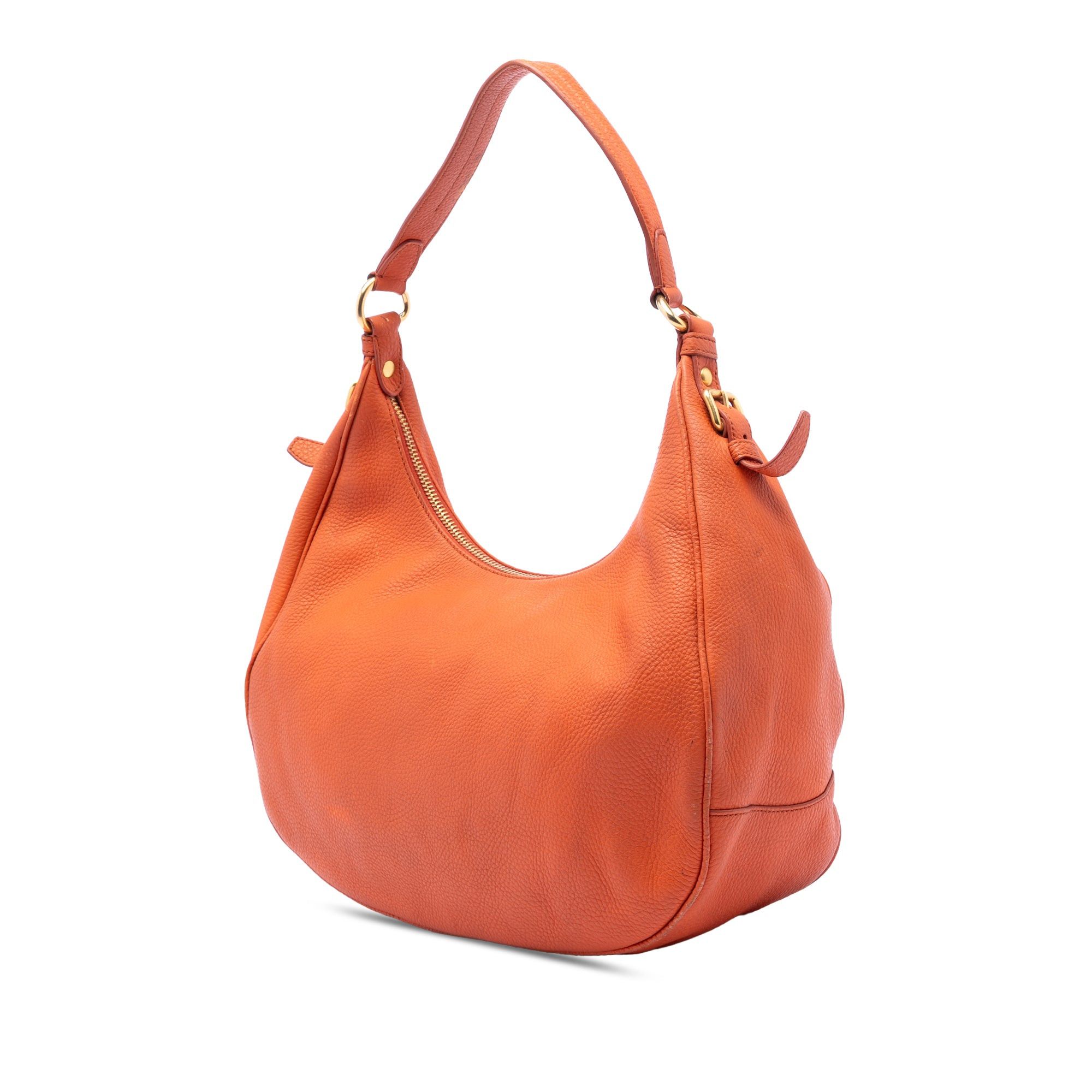Prada Vitello Daino Zip Top Hobo Size ONE SIZE - 2 Thumbnail