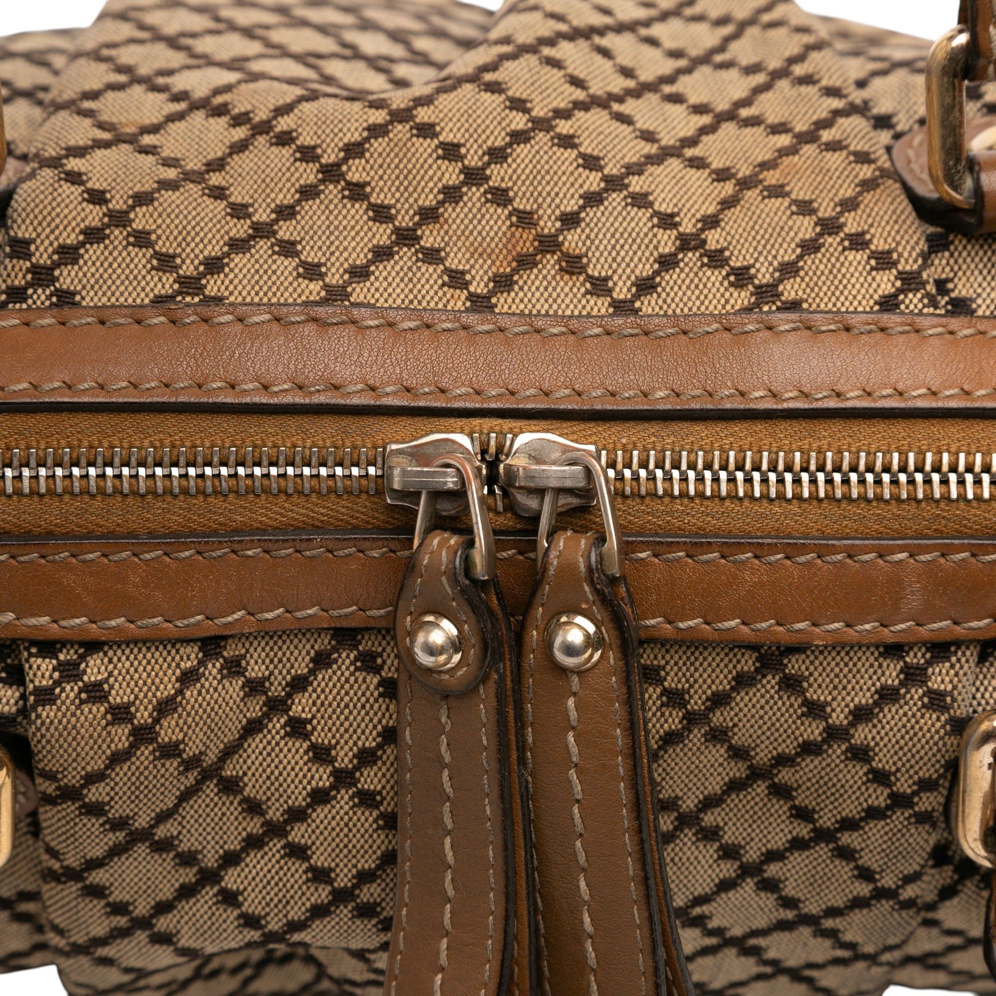 Gucci Diamante Canvas Sukey Satchel Size ONE SIZE - 7 Thumbnail