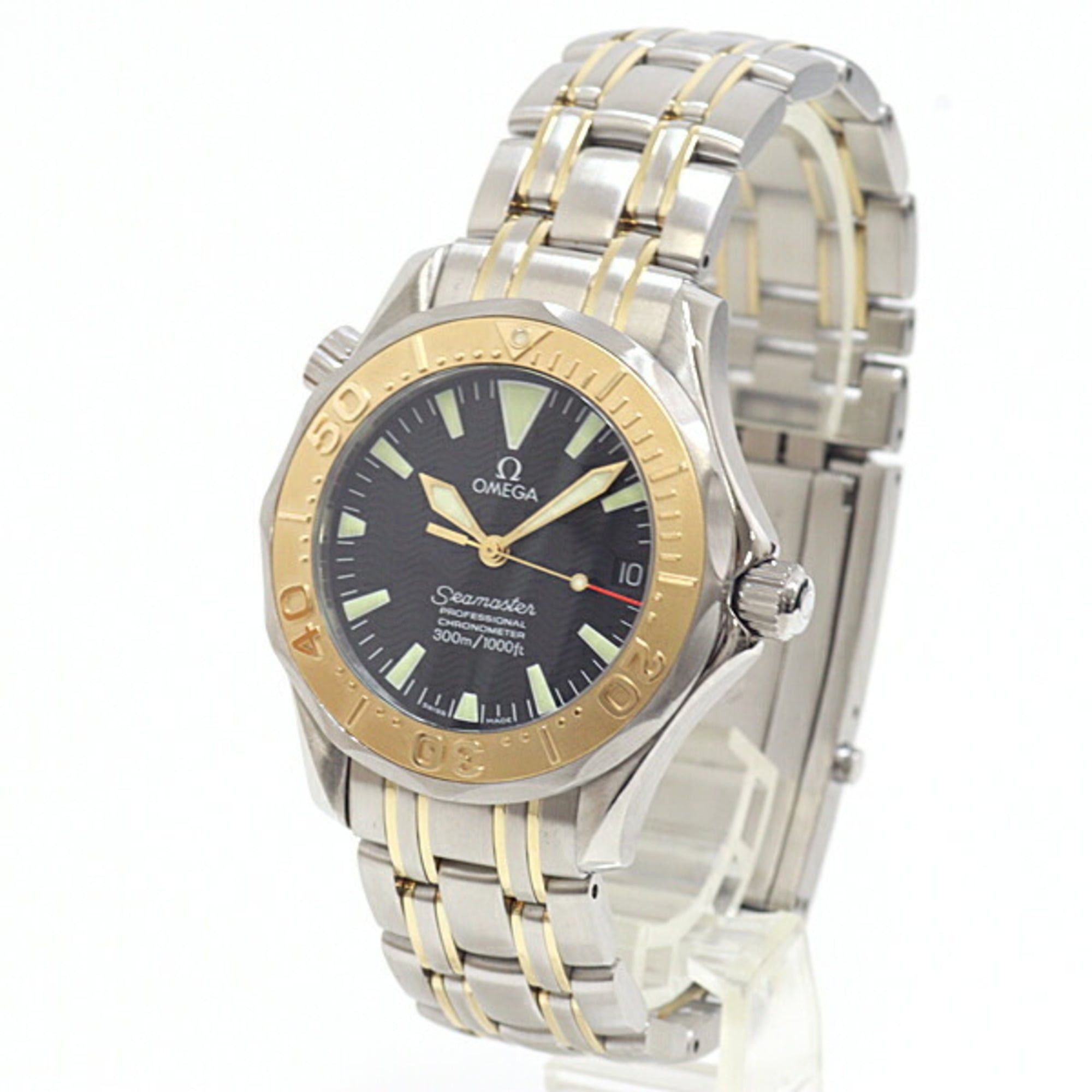 Omega Omega 2453.50 Seamaster 300 Professional Boys' Watch SS/YG Black Dial Automatic Size ONE SIZE - 2 Thumbnail