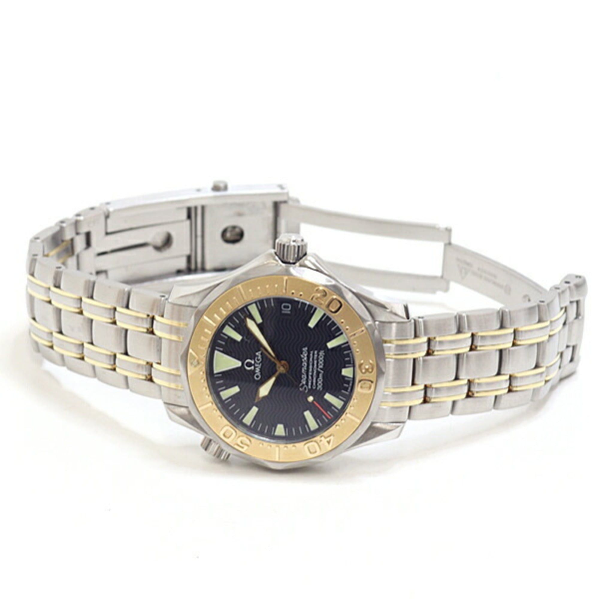 Omega Omega 2453.50 Seamaster 300 Professional Boys' Watch SS/YG Black Dial Automatic Size ONE SIZE - 3 Thumbnail