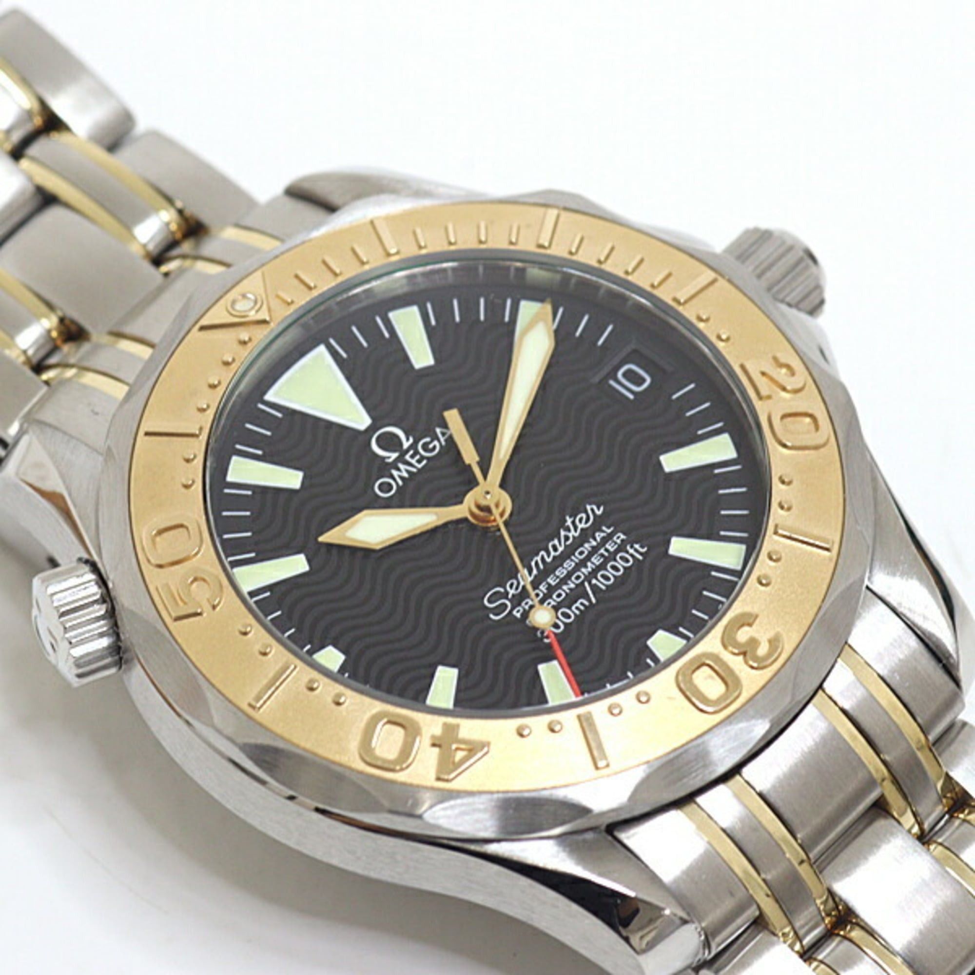 Omega Omega 2453.50 Seamaster 300 Professional Boys' Watch SS/YG Black Dial Automatic Size ONE SIZE - 5 Thumbnail