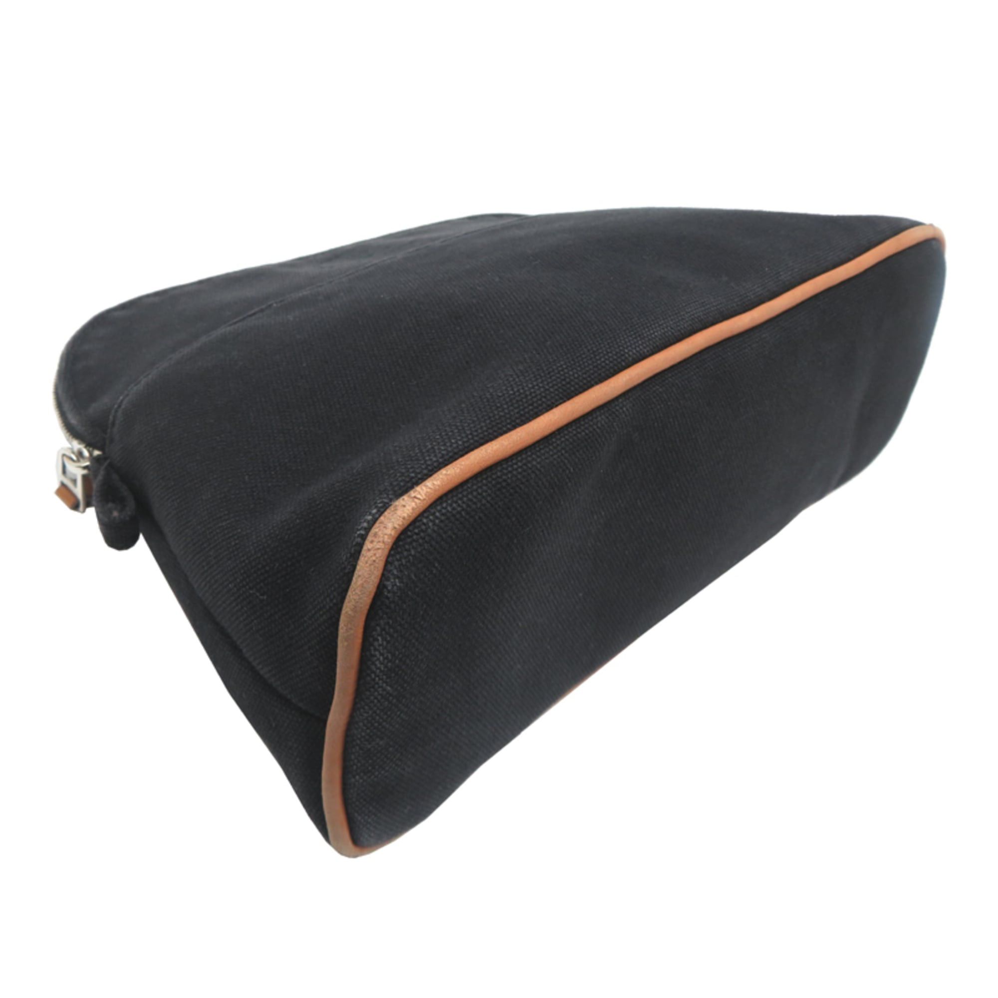Hermes Hermes Bolide 25 Pouch, B stamp, 1998 production, Women's pouch, 100% cotton, Black Size ONE SIZE - 3 Thumbnail