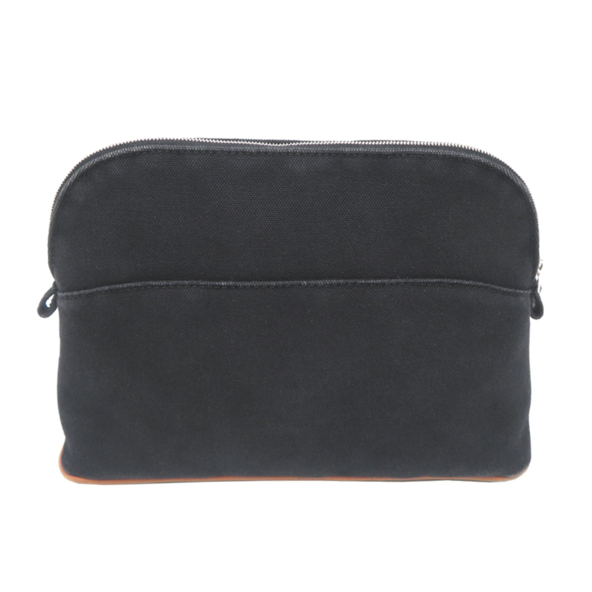 Hermes Hermes Bolide 25 Pouch, B stamp, 1998 production, Women's pouch, 100% cotton, Black Size ONE SIZE - 2 Thumbnail