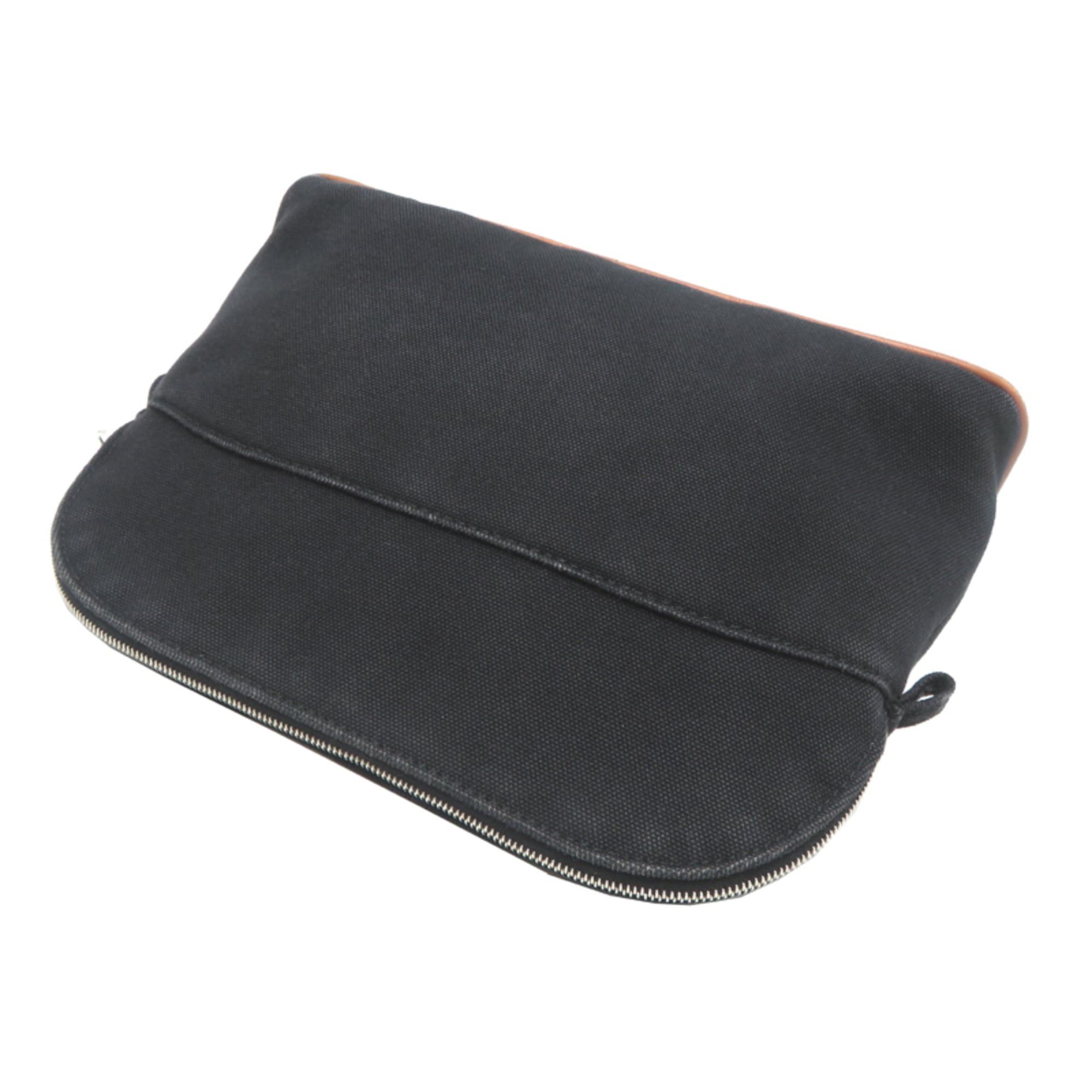Hermes Hermes Bolide 25 Pouch, B stamp, 1998 production, Women's pouch, 100% cotton, Black Size ONE SIZE - 4 Thumbnail