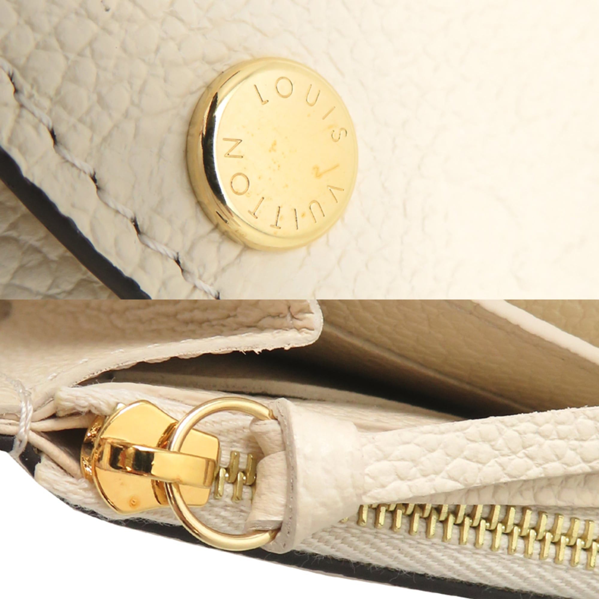 Louis Vuitton Louis Vuitton Portemonnaie Rosalie Women's Wallet/Coin Case M81445 Monogram Empreinte Cream Size ONE SIZE - 8 Thumbnail