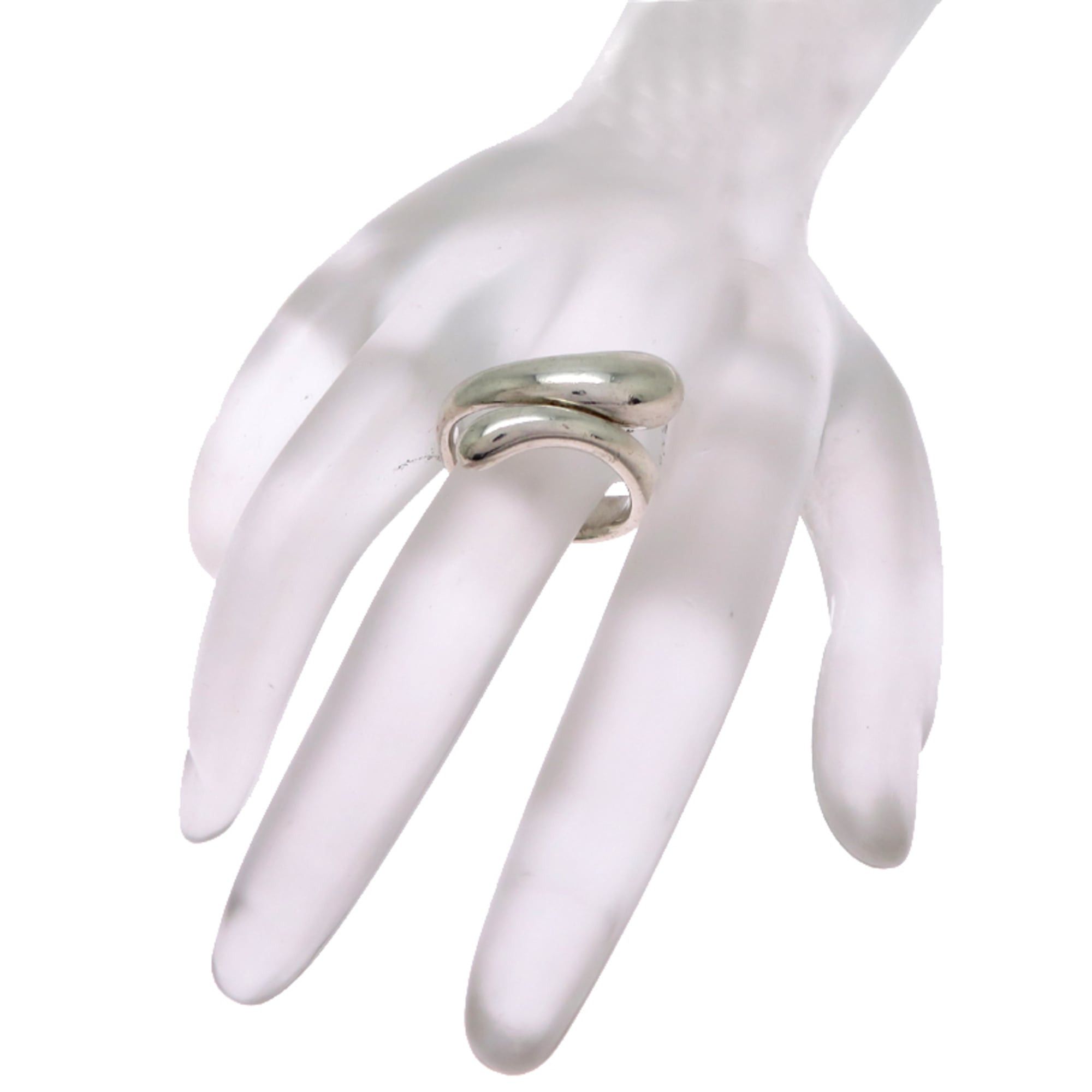 Tiffany & Co. Tiffany & Co. SV925 Elongated Teardrop Ring for Women (Silver 925) Size ONE SIZE - 7 Thumbnail