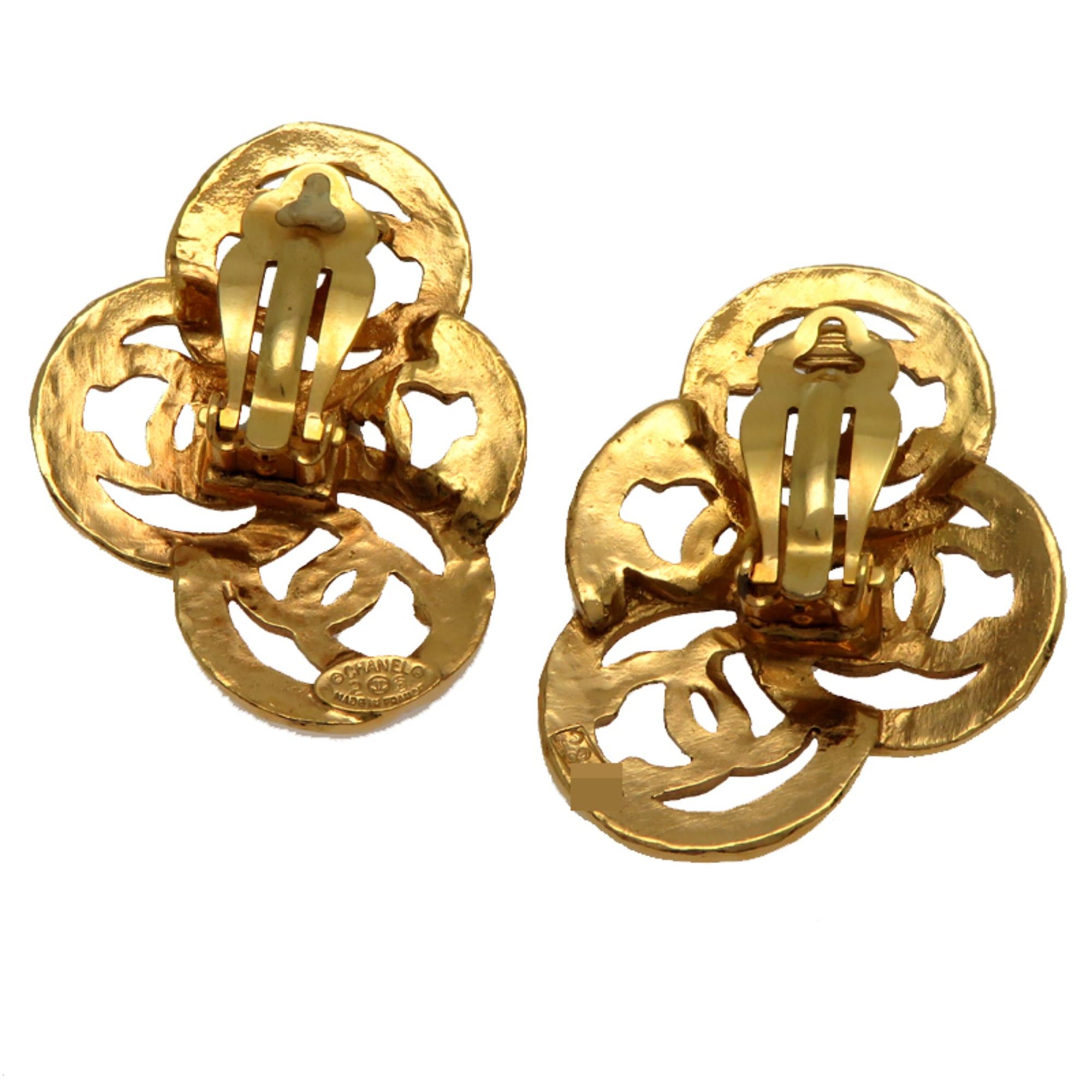 Chanel Chanel Coco Mark Round Women's Earrings 23 GP Size ONE SIZE - 2 Thumbnail