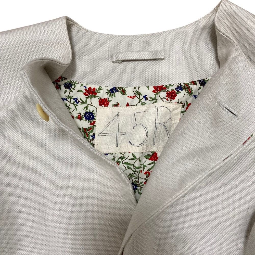 Other 45 45R Gima Cotton Collarless Coat Textile Outerwear DUTY FREE for USA Size ONE SIZE - 4 Thumbnail