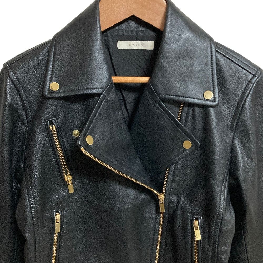 Other Other EPOCA Lamb Leather Riders Jacket Leather Outerwear DUTY FREE for USA Size ONE SIZE - 4 Thumbnail