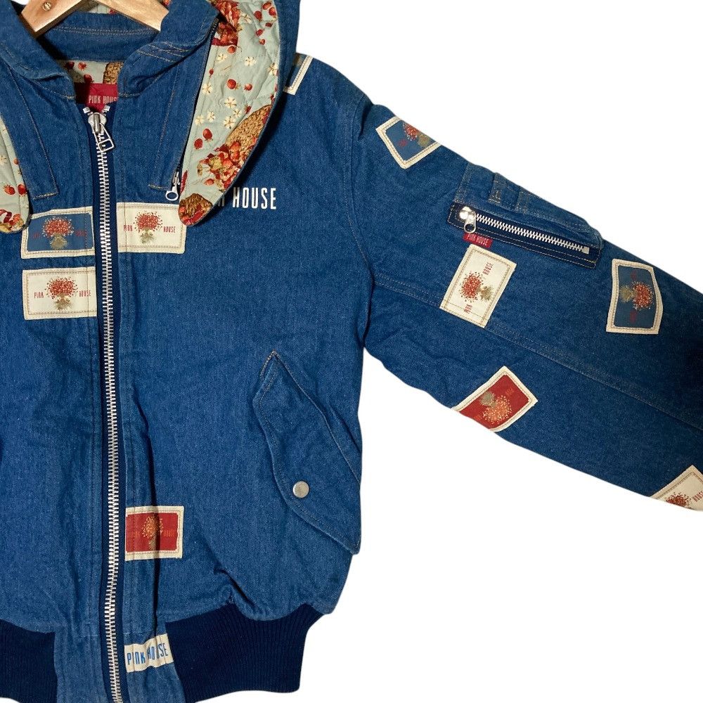 Other Other PINK HOUSE Patchwork Hooded Jacket Textile Outerwear DUTY FREE for USA Size ONE SIZE - 3 Thumbnail
